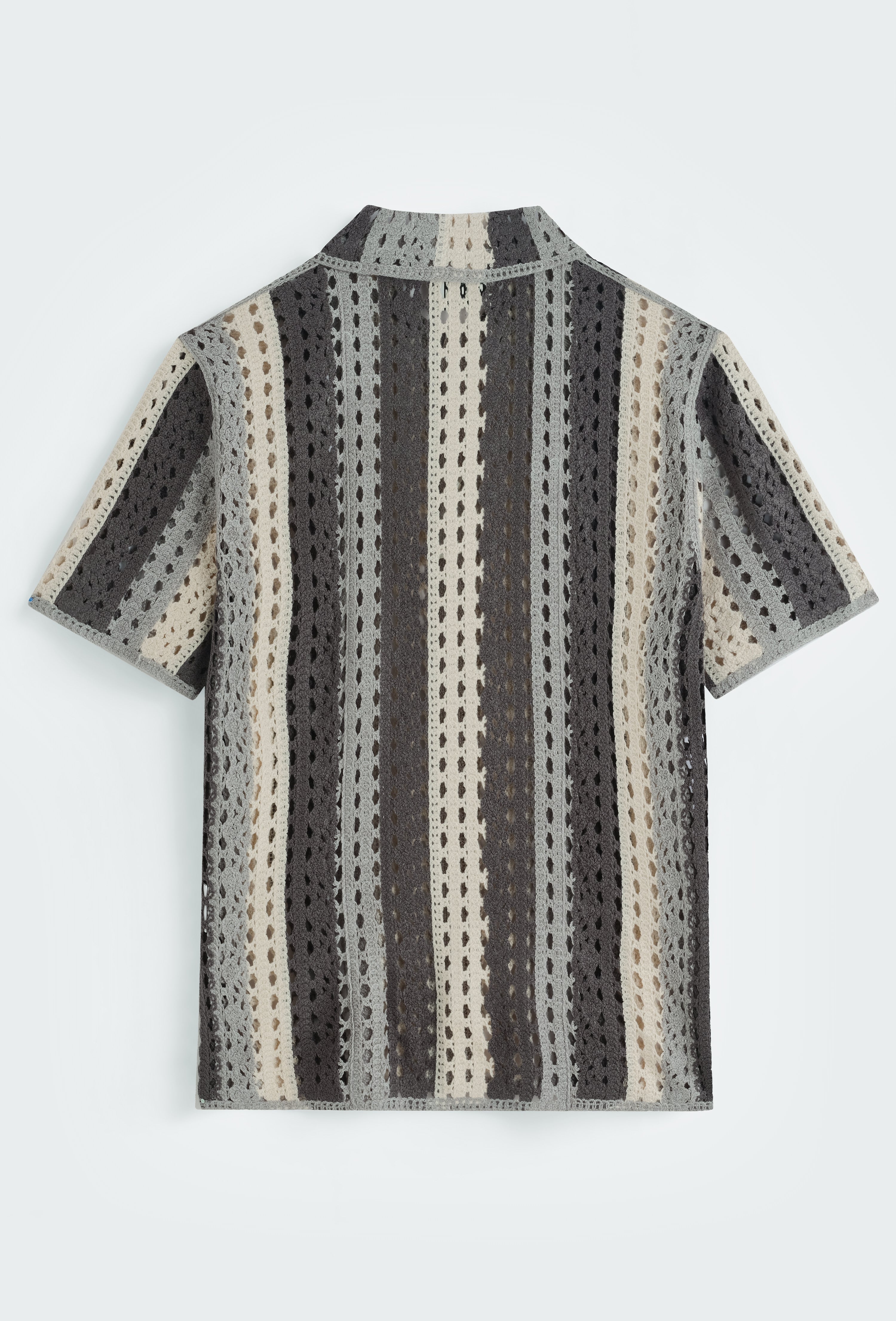 Chemise crochet col cubain