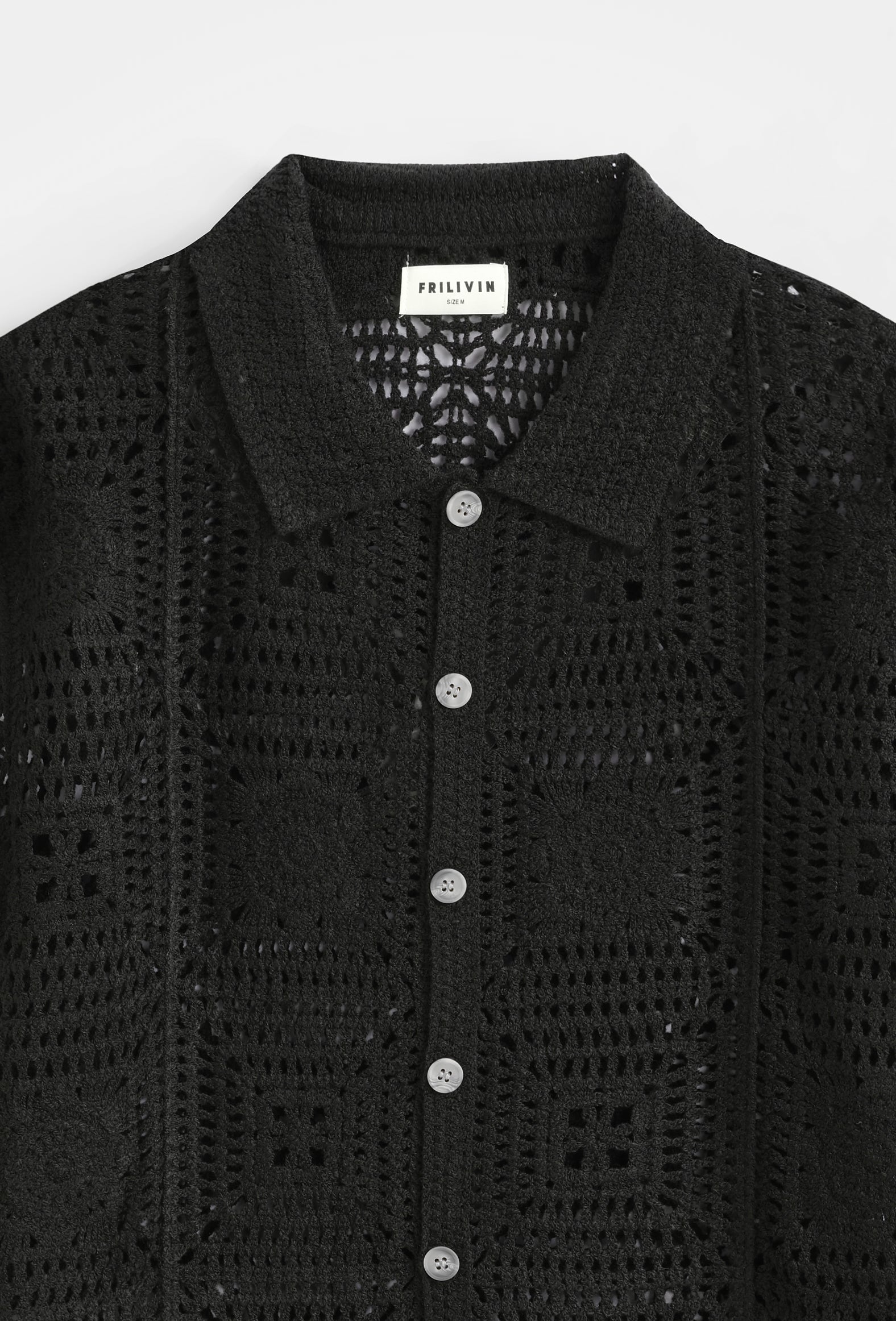 Chemise ajourée casual