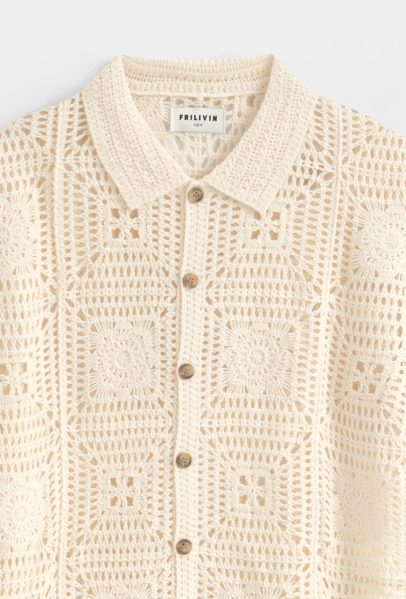 Chemise ajourée casual