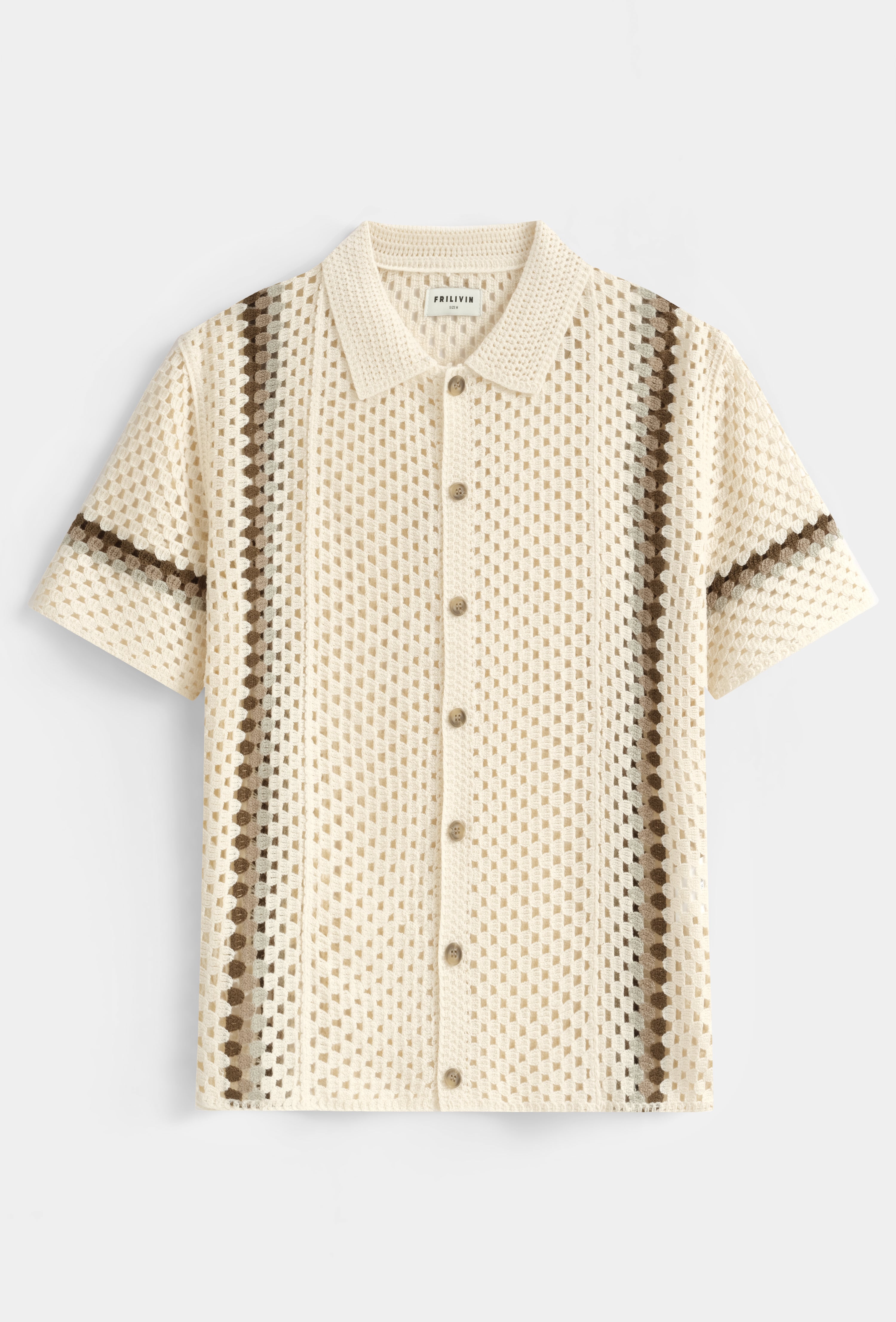 Chemise crochet col polo