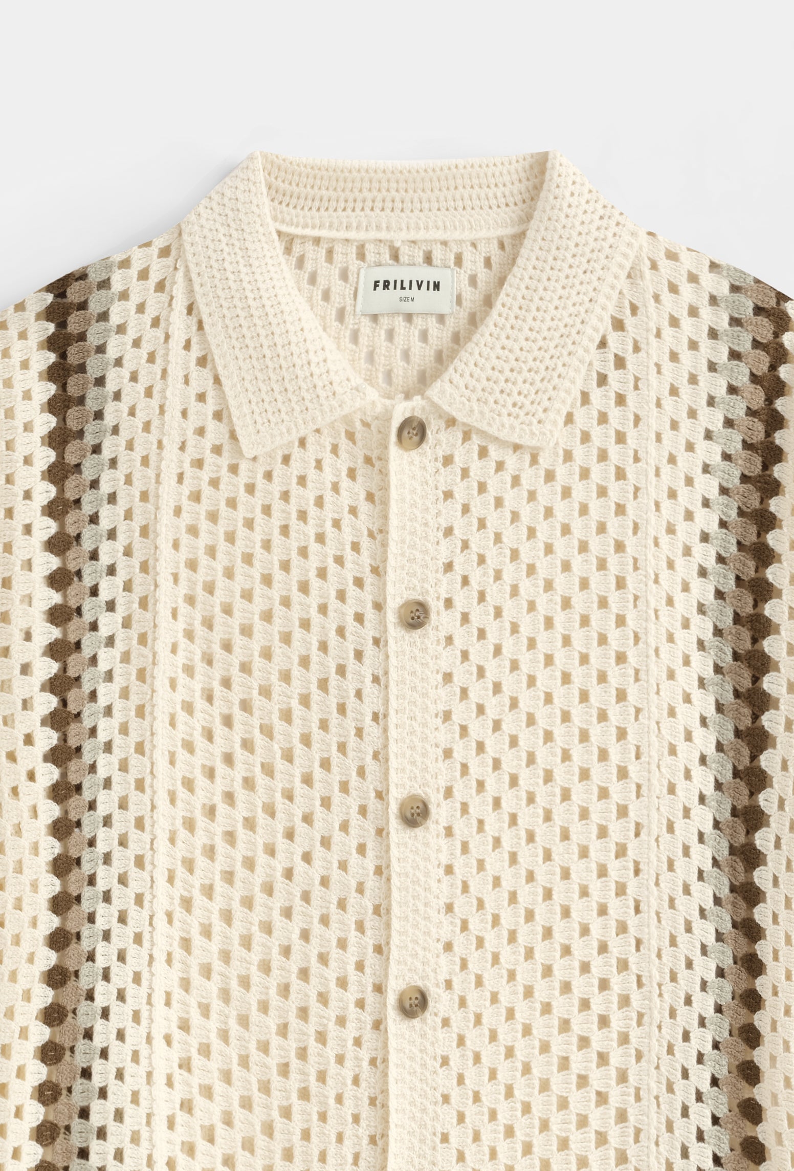 Chemise crochet col polo