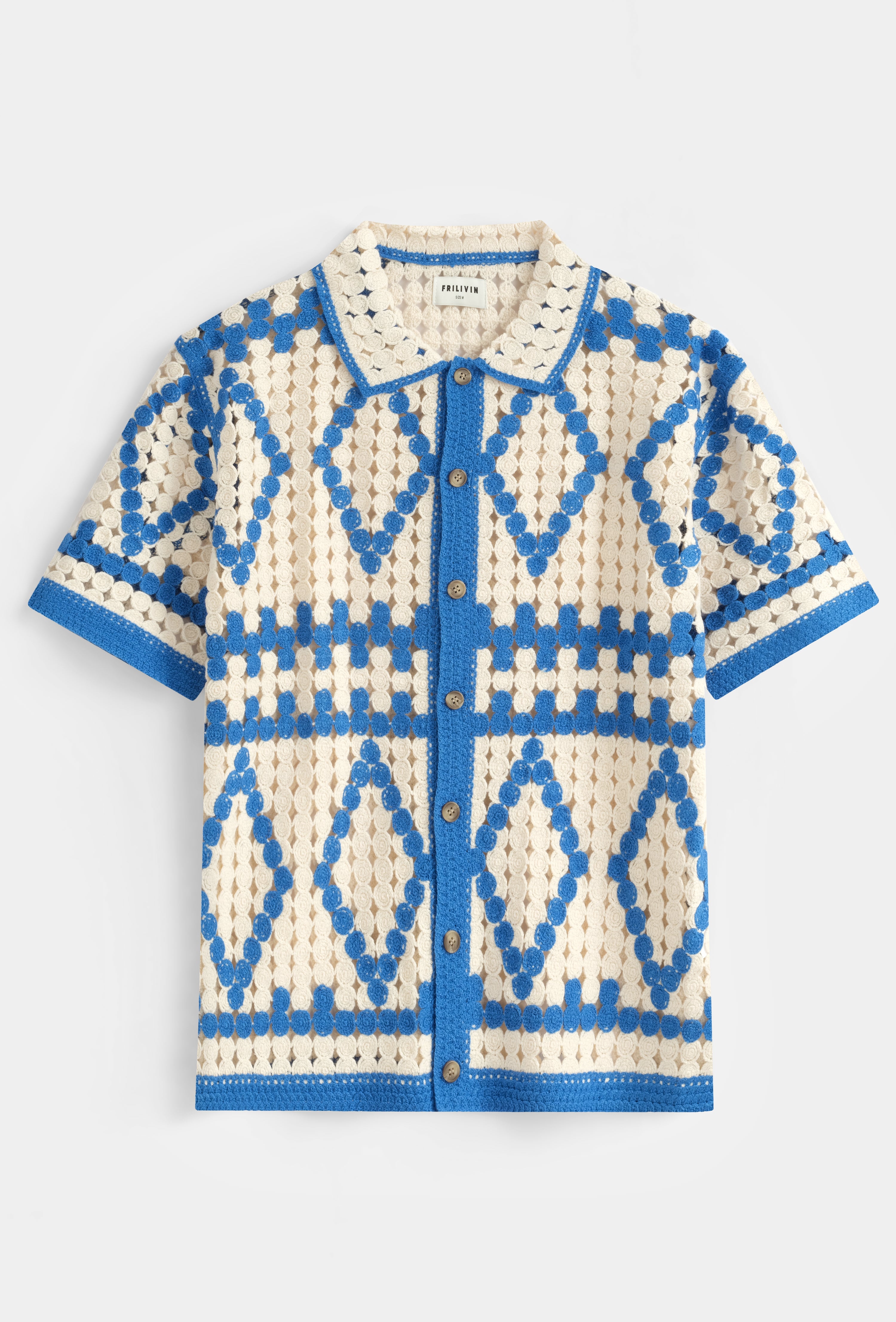 Chemise crochet géométrique