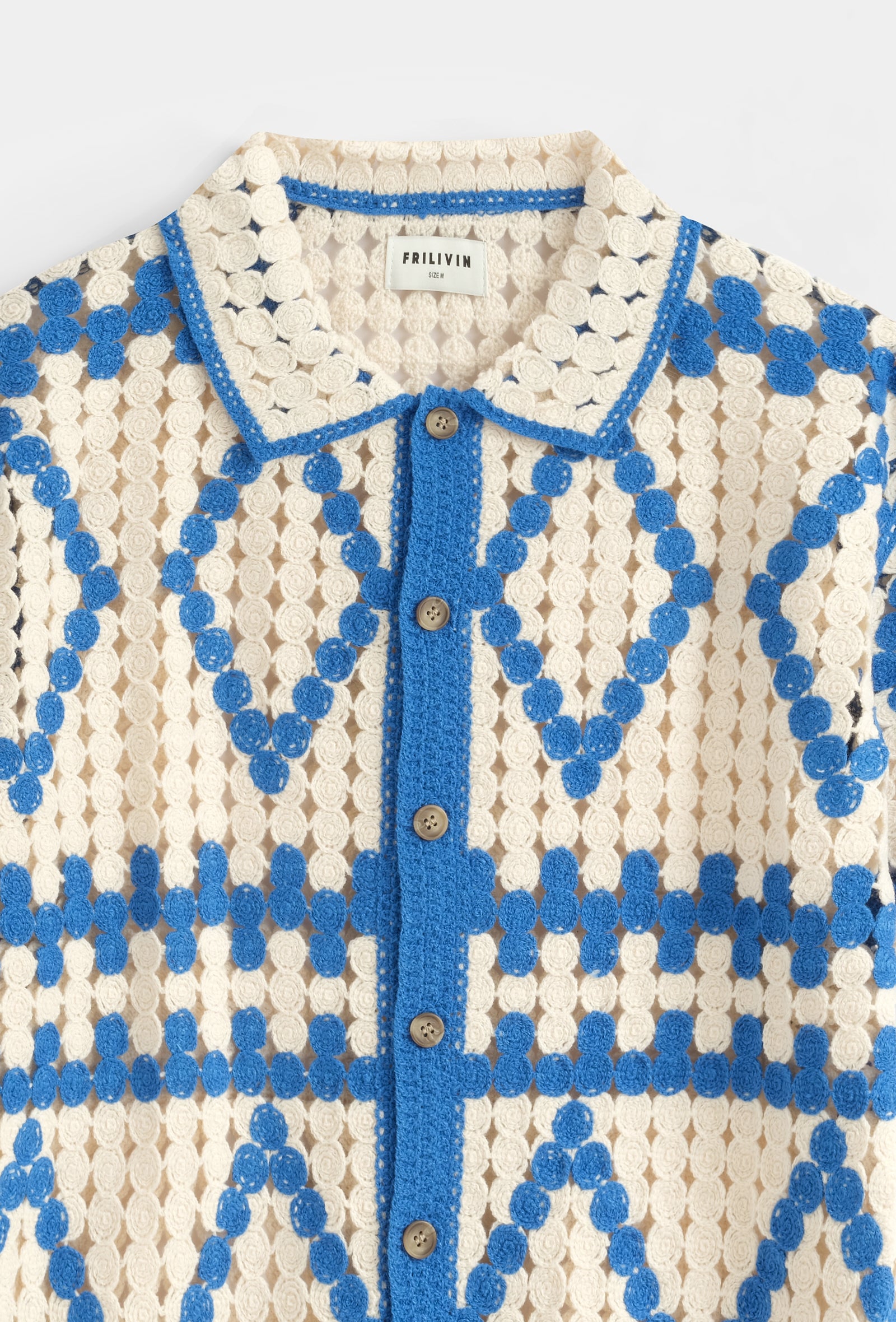 Chemise crochet géométrique