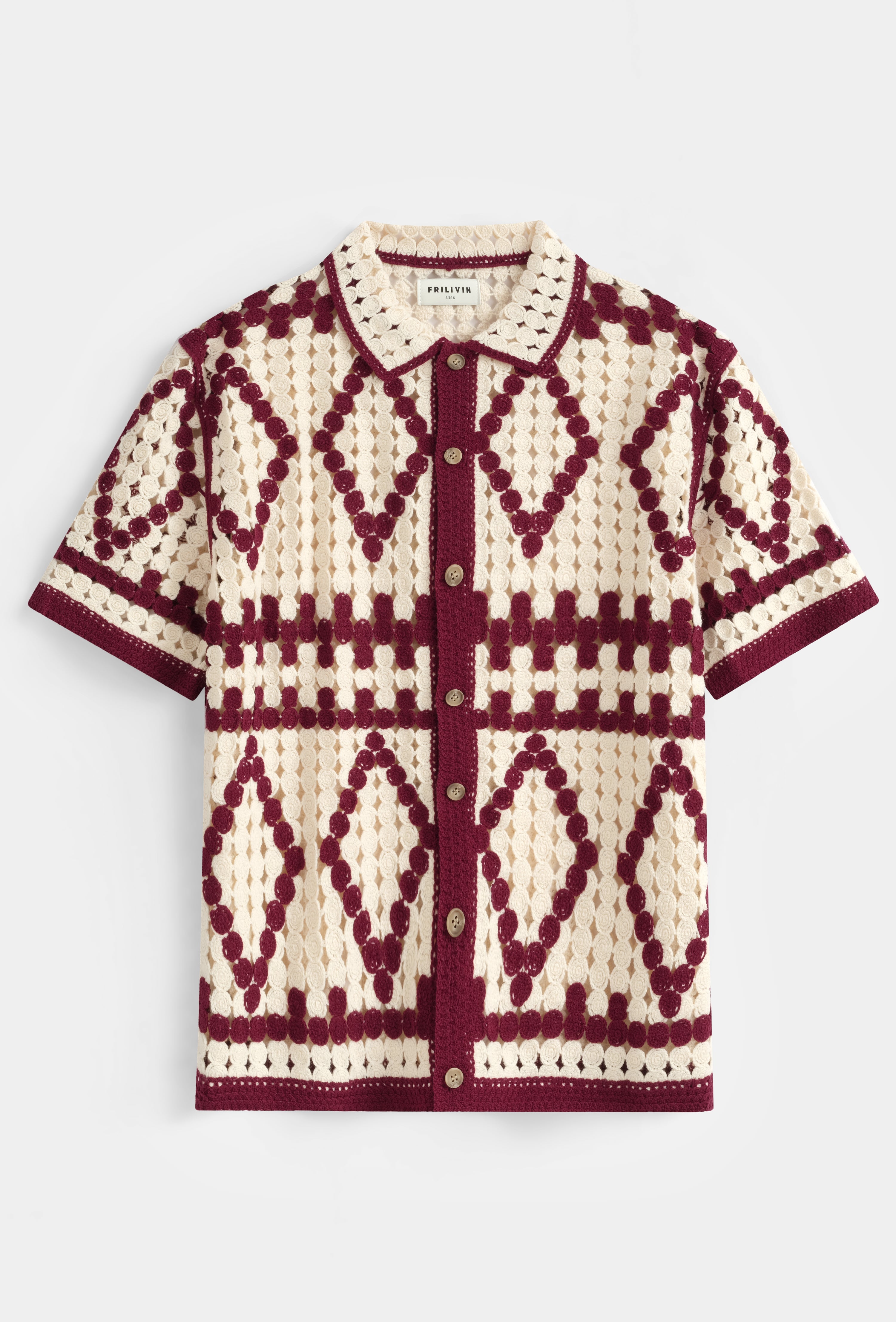 Chemise crochet géométrique