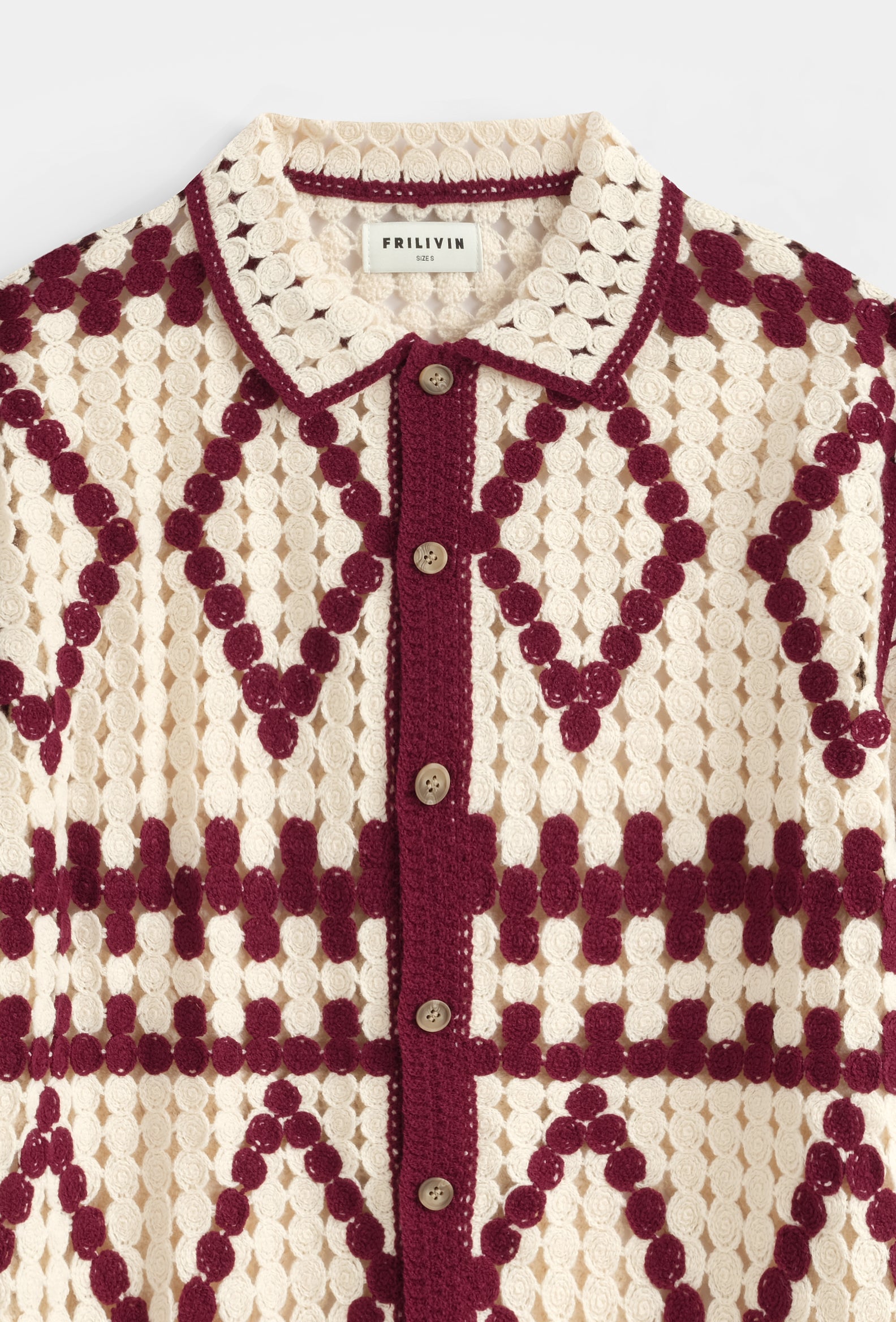 Chemise crochet géométrique