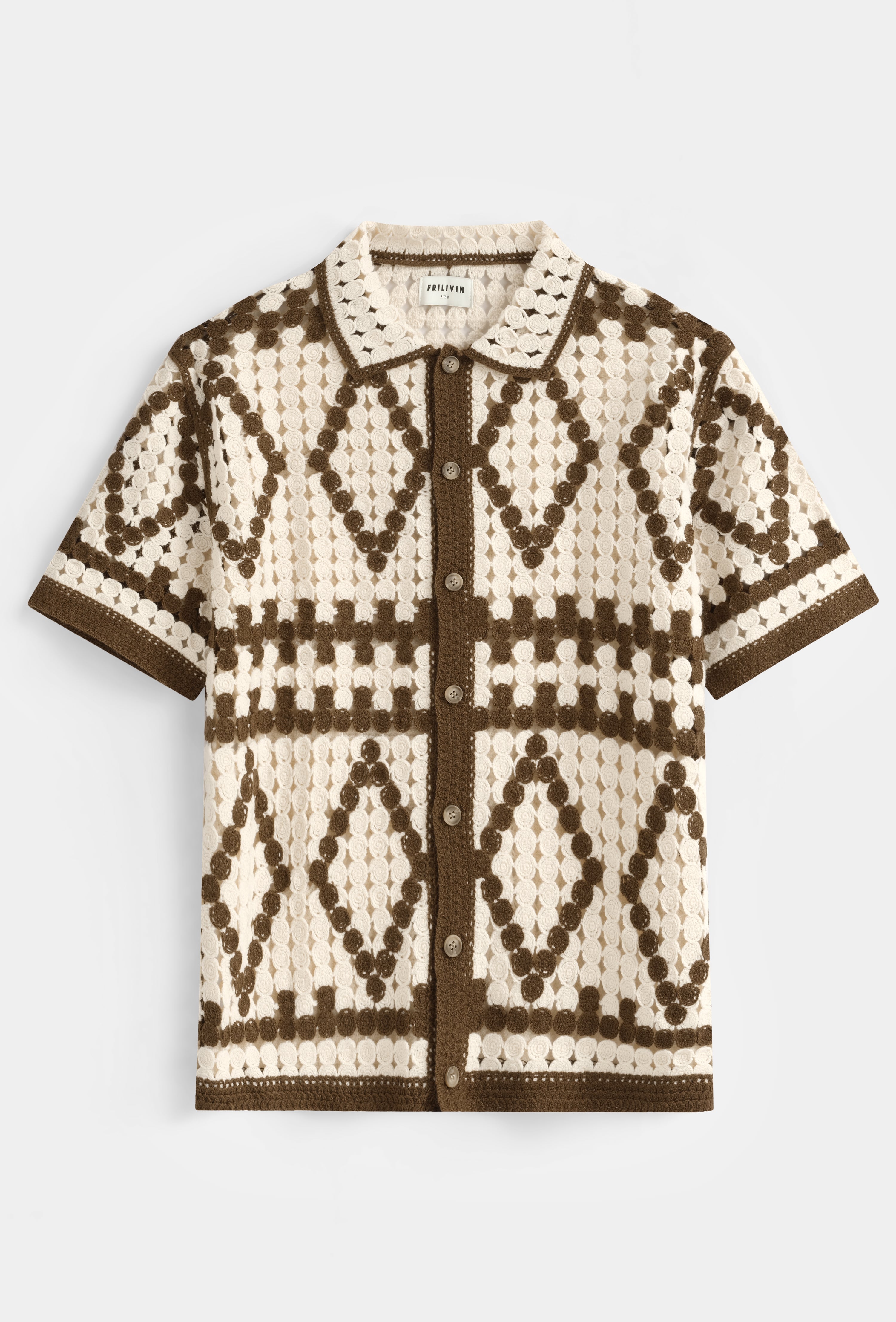 Chemise crochet géométrique