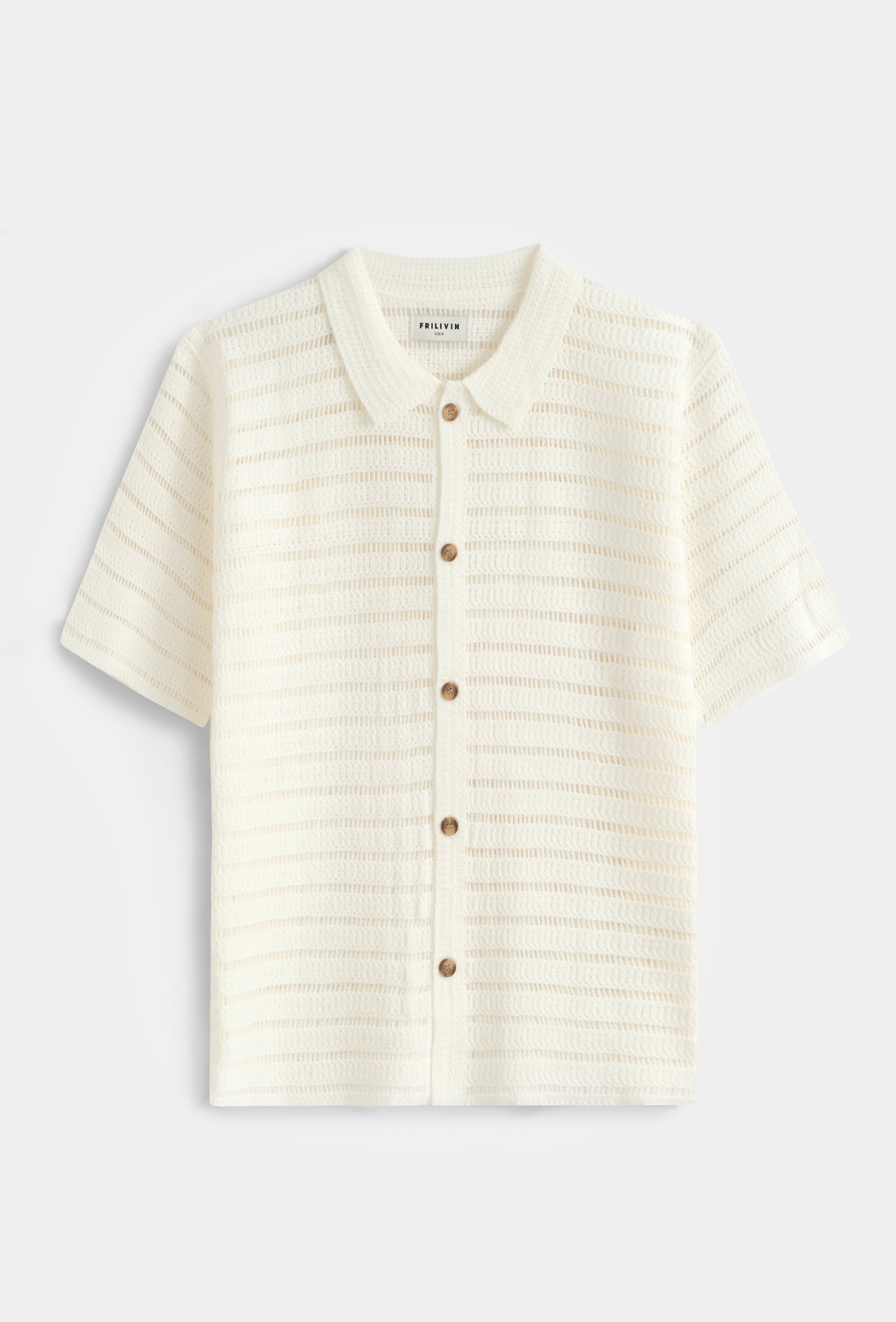 Chemise polo tricot rayé