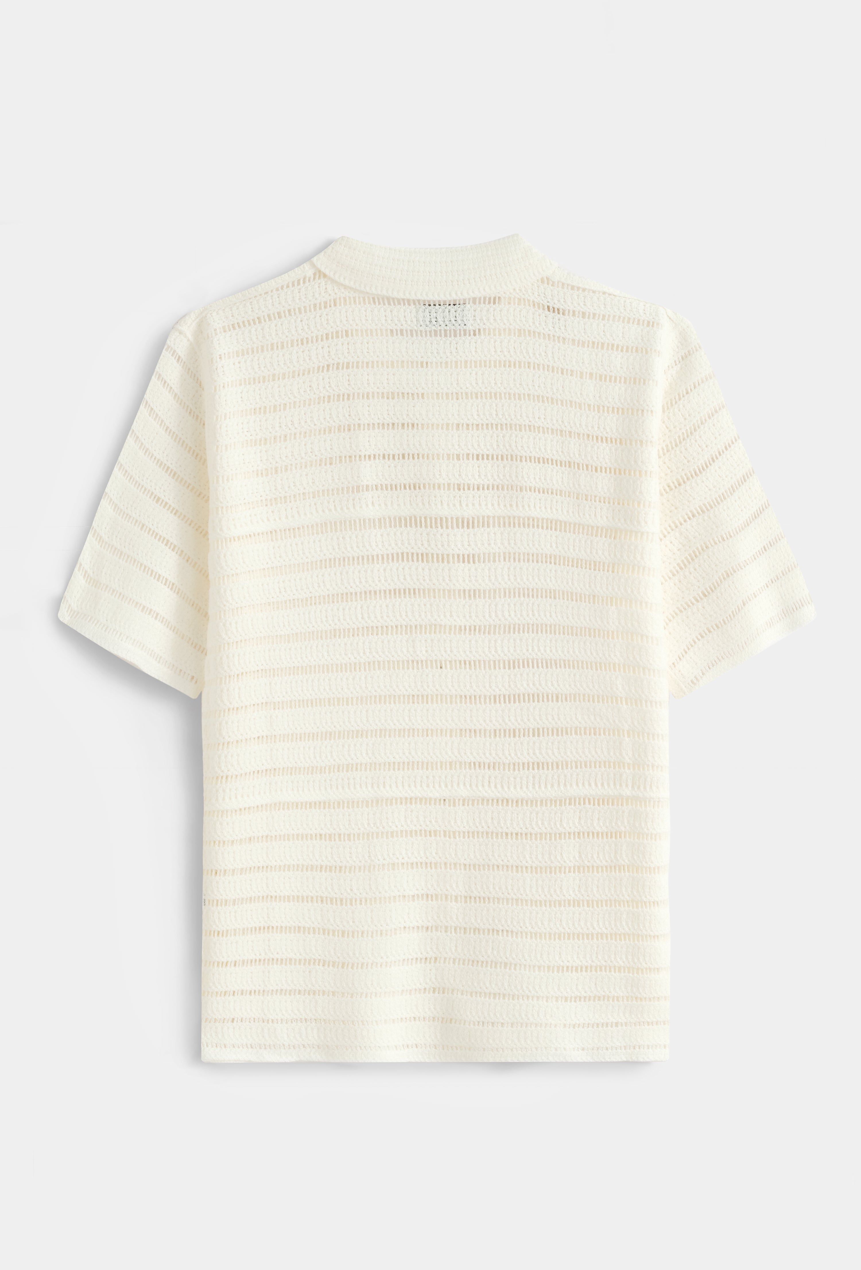 Chemise polo tricot rayé