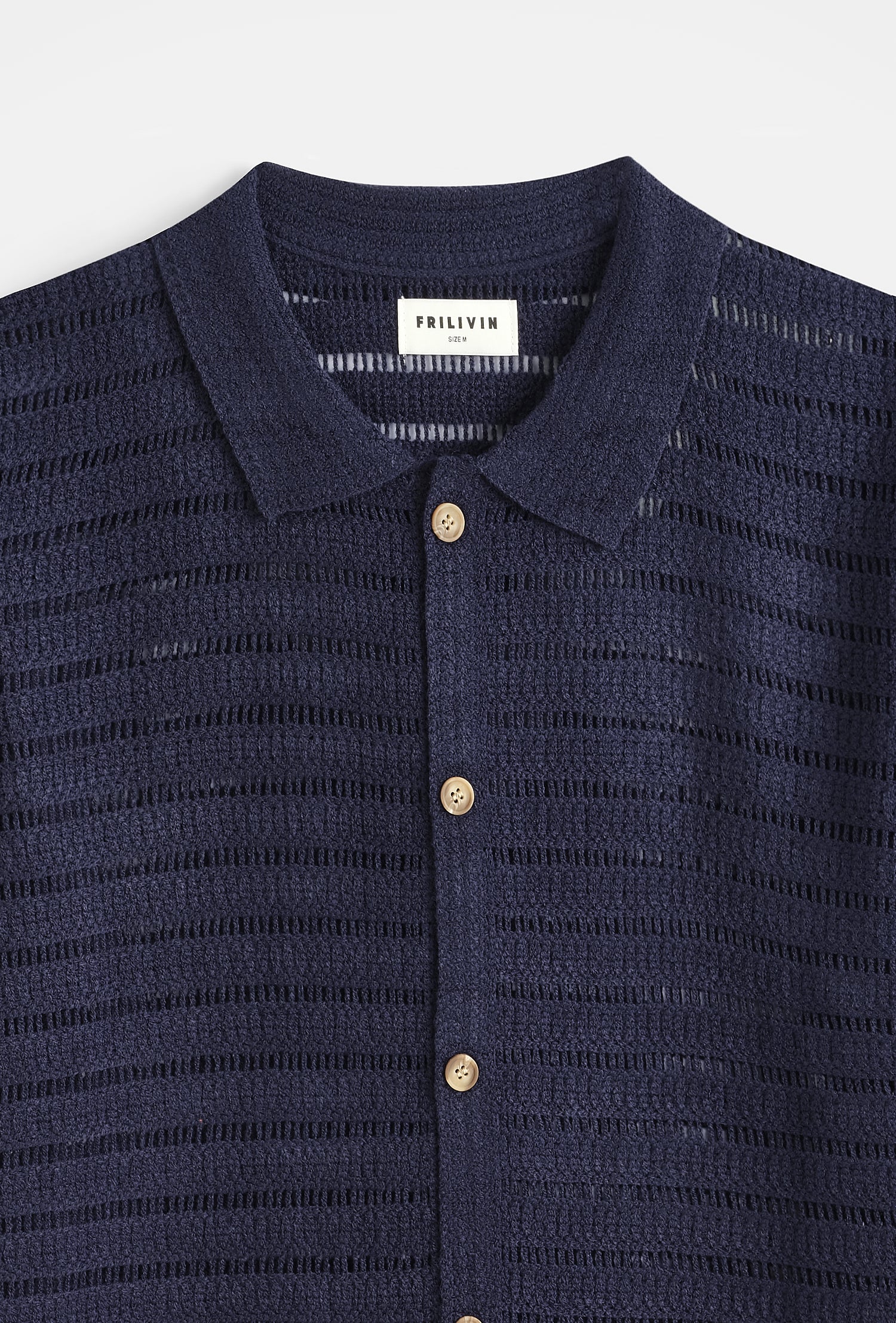 Chemise polo tricot rayé