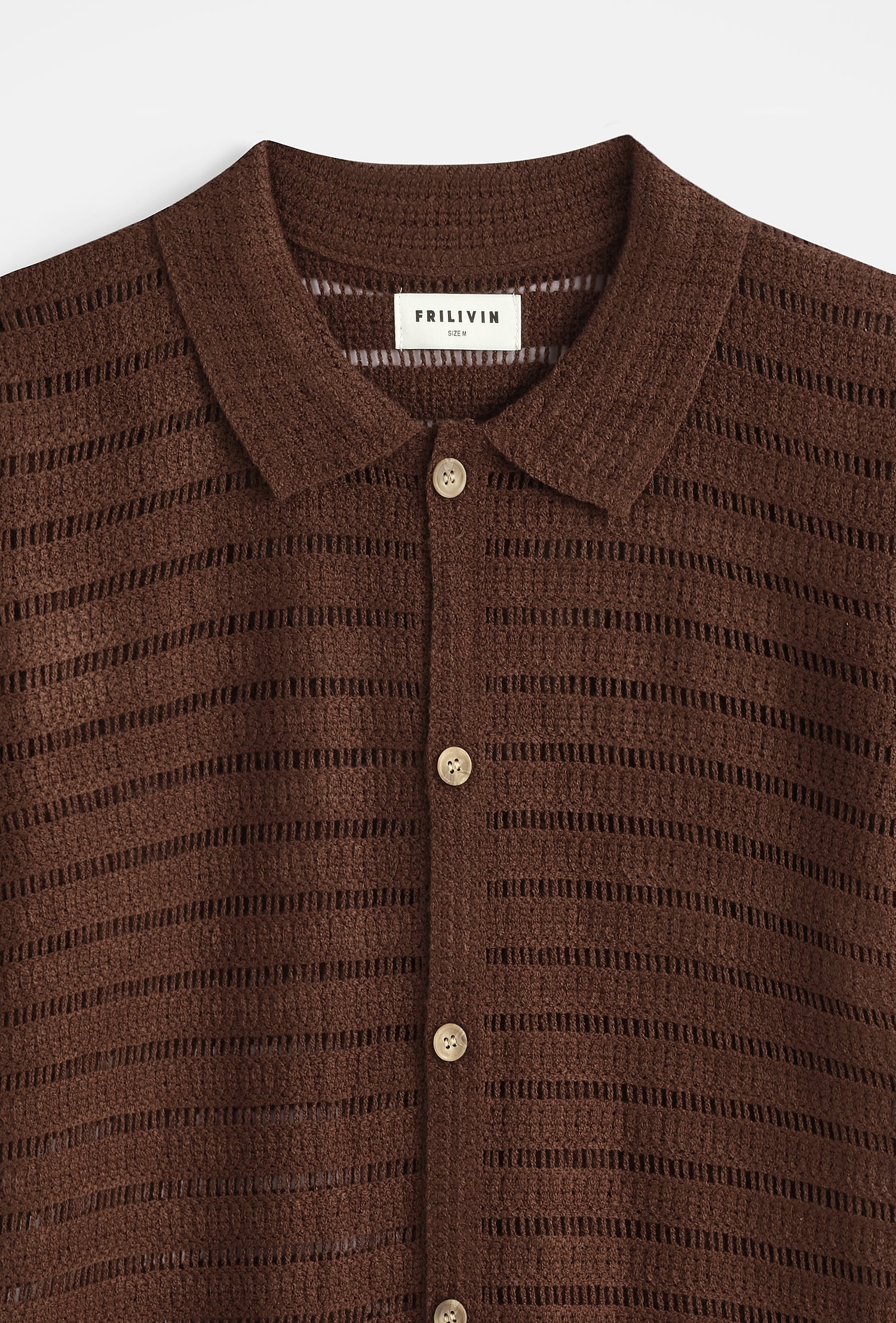 Chemise polo tricot rayé
