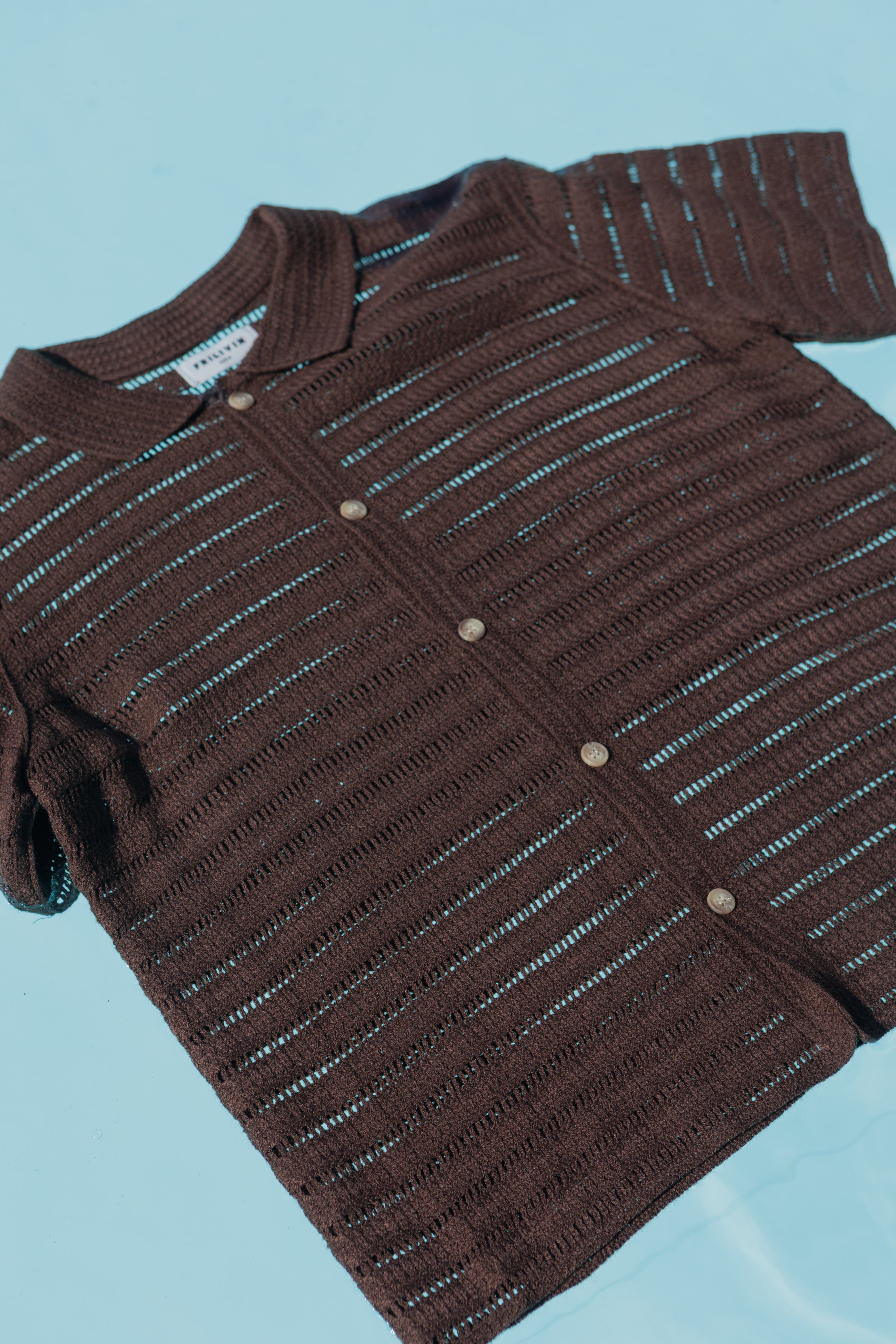 Chemise tricot ajourée