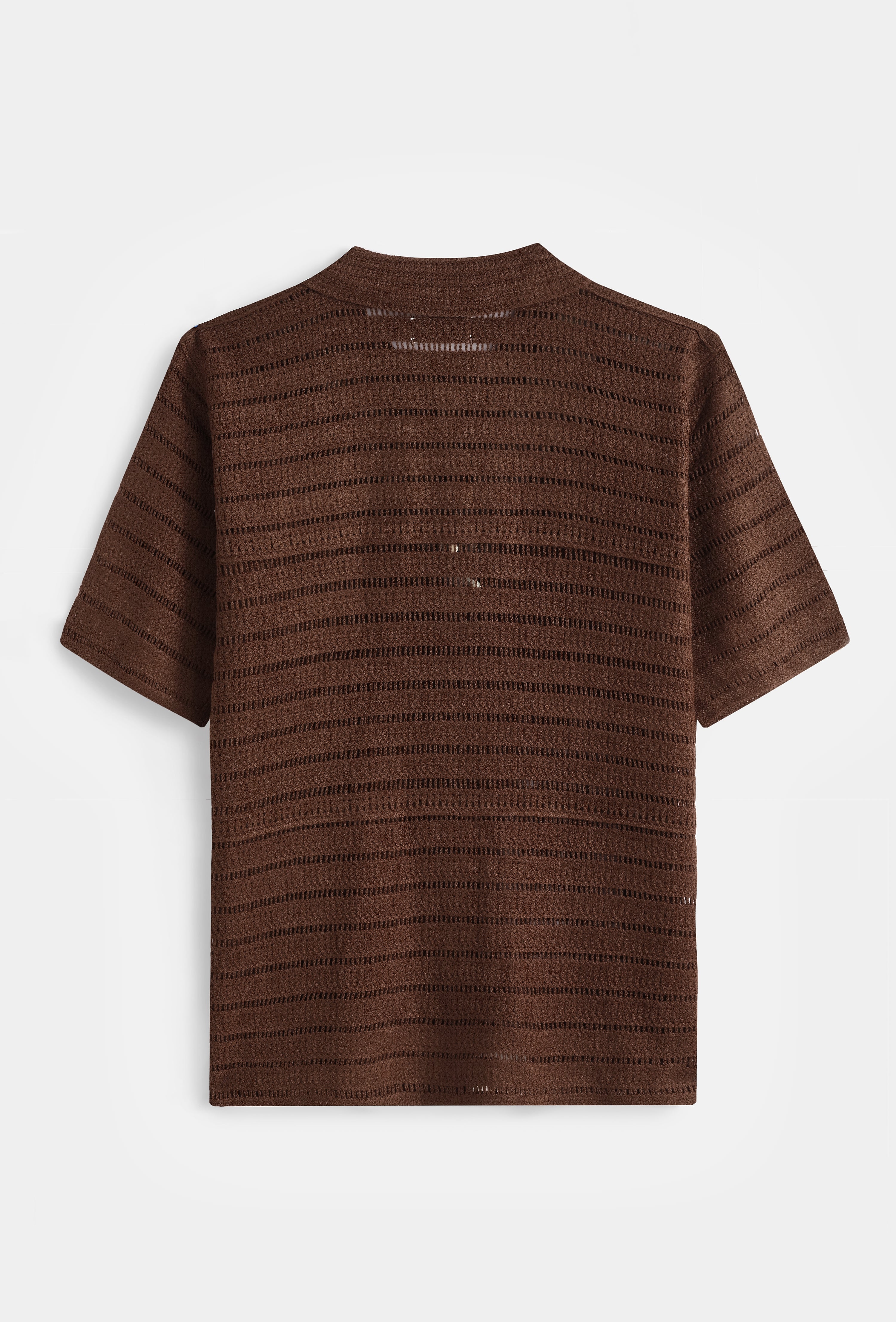 Chemise polo tricot rayé