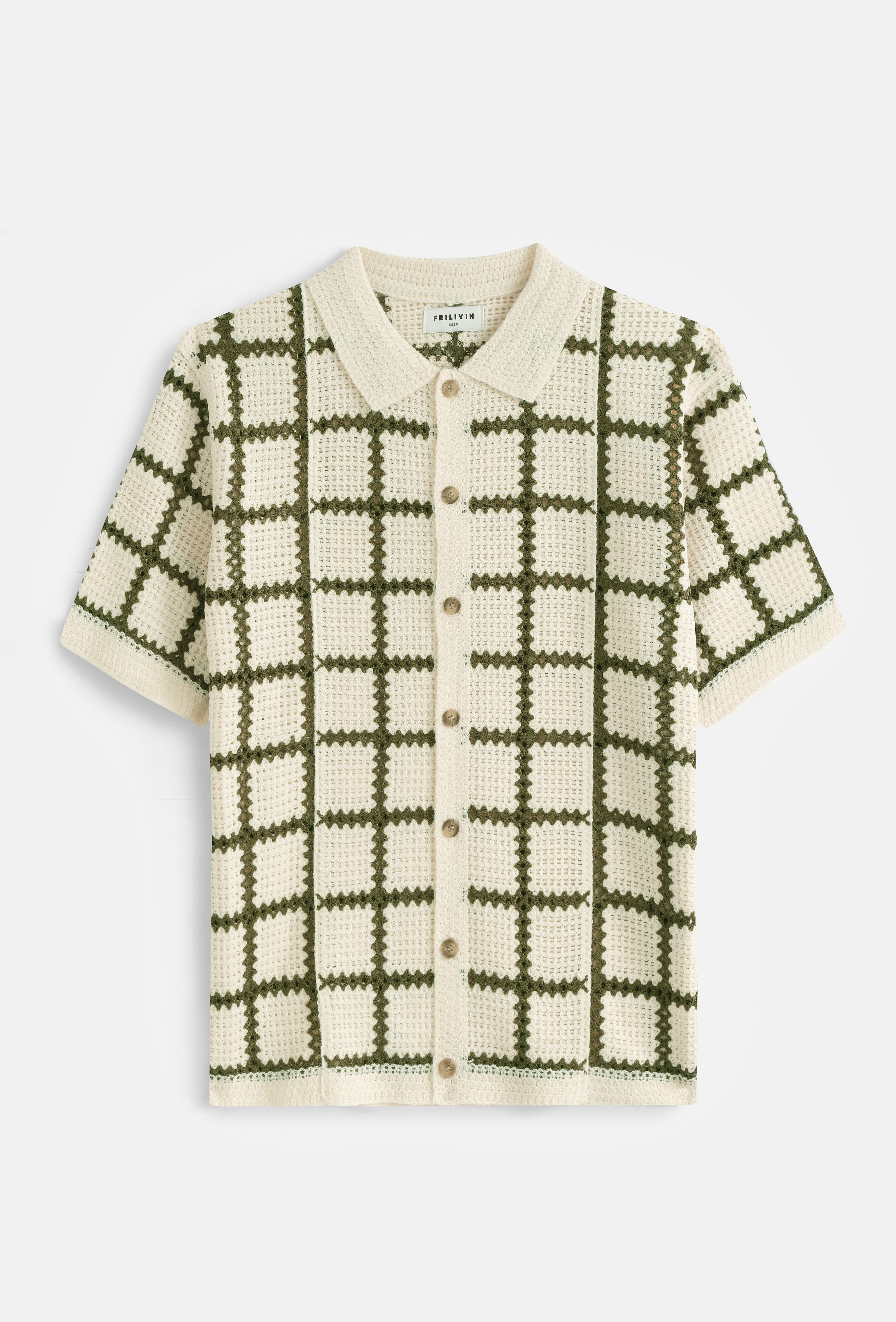 Chemise tricot quadrillé