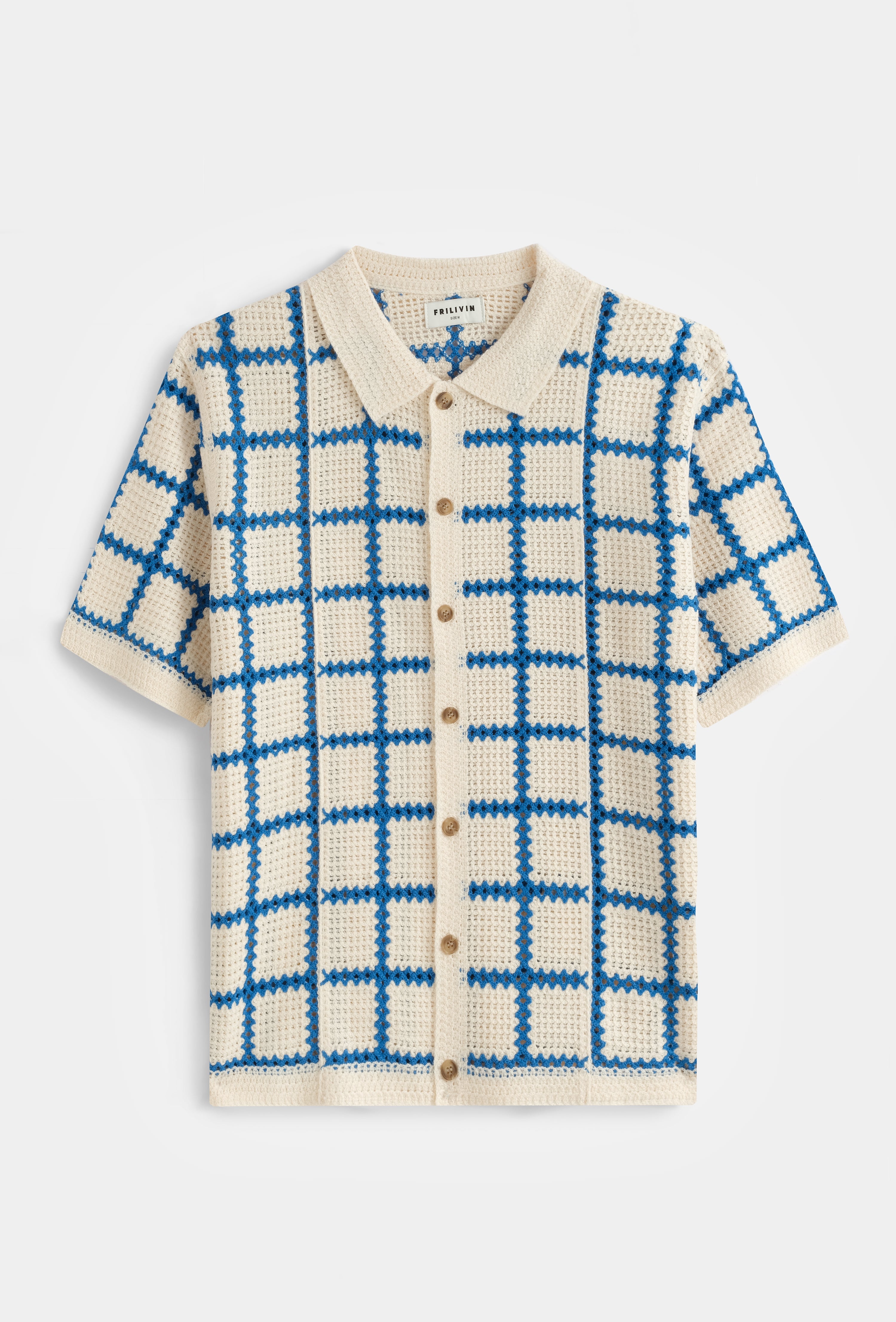 Chemise tricot quadrillé