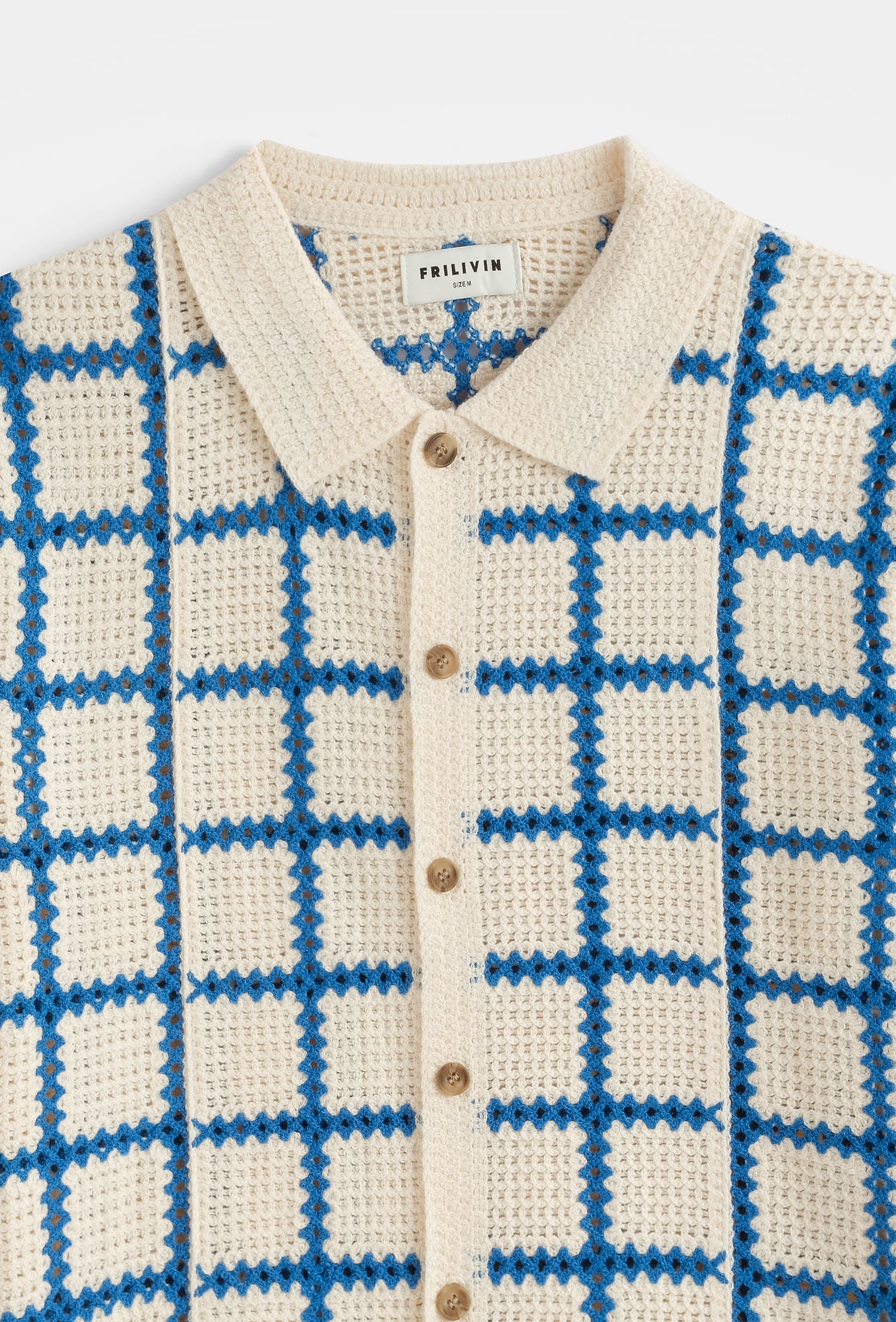 Chemise tricot quadrillé