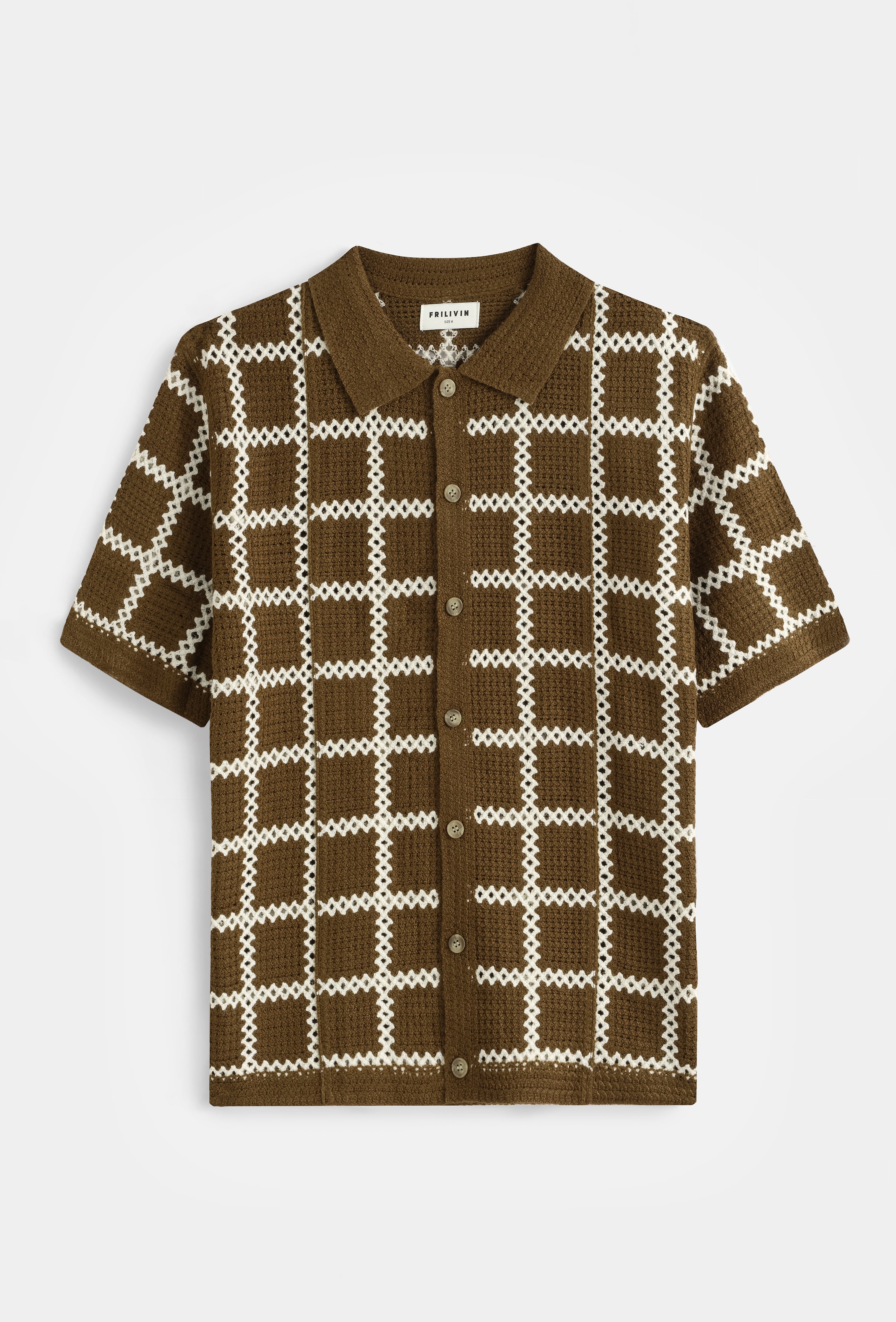 Chemise tricot quadrillé
