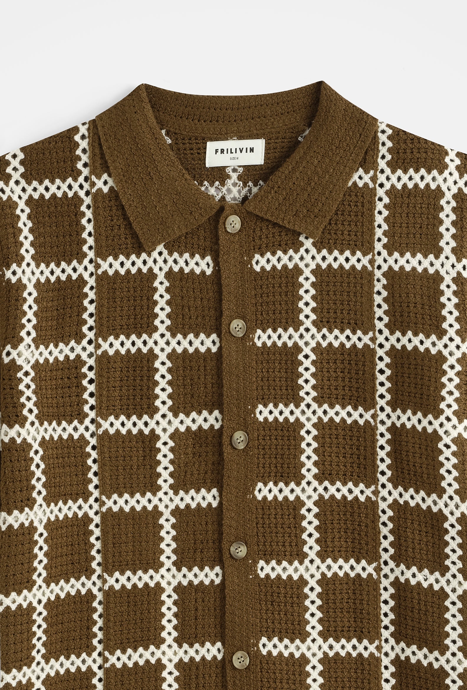 Chemise tricot quadrillé