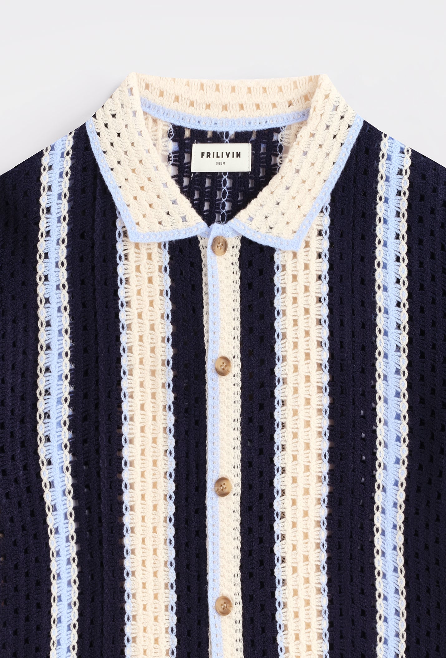 Chemise rayée col polo