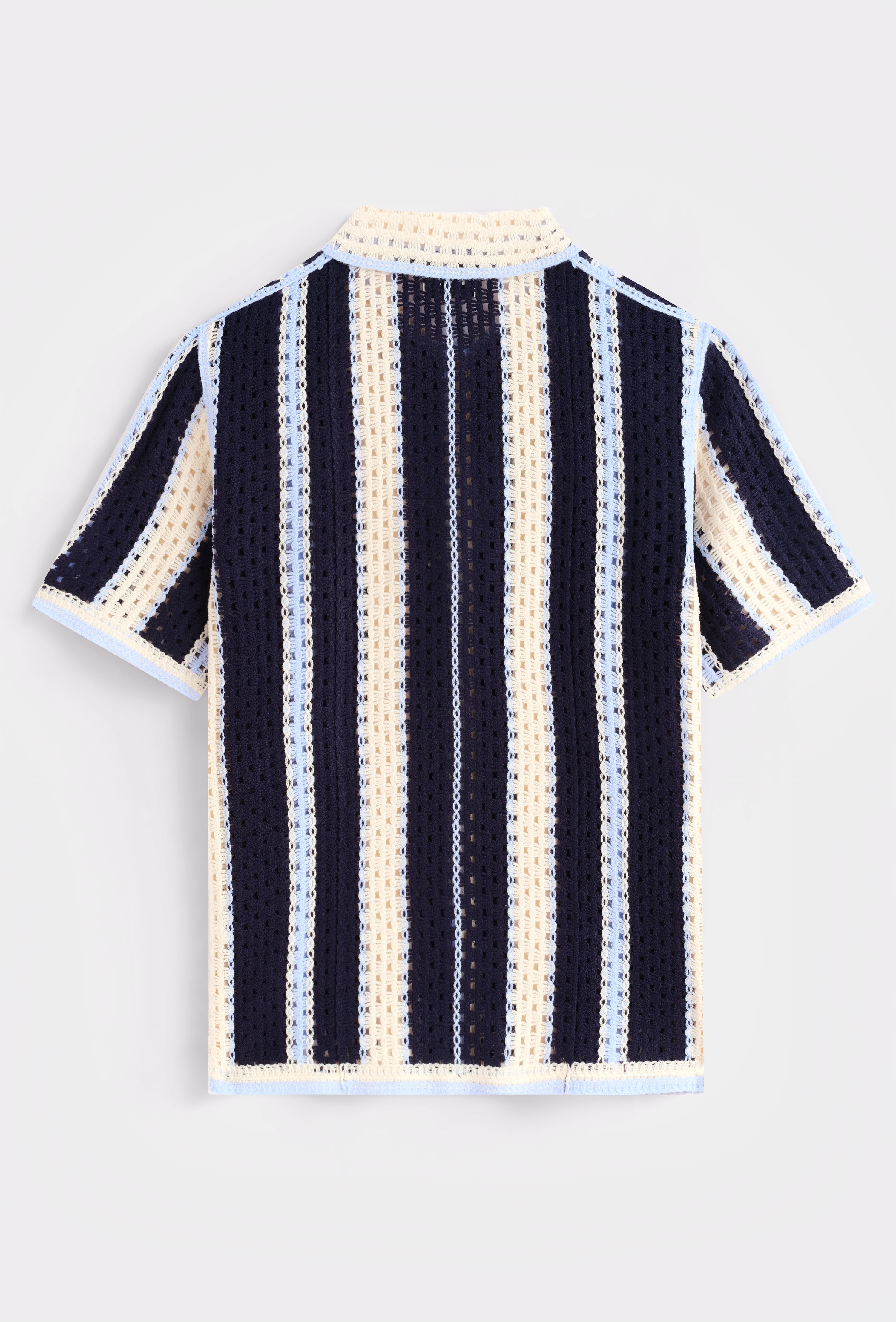 Chemise rayée col polo