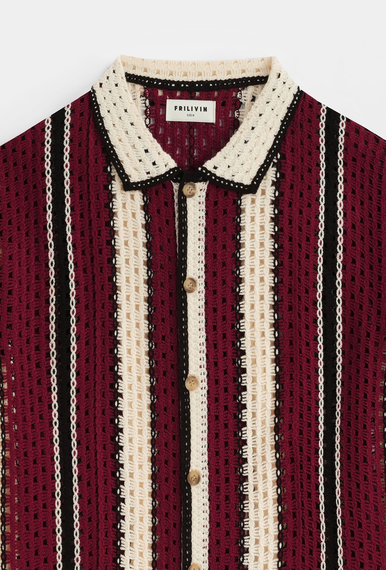 Chemise rayée col polo