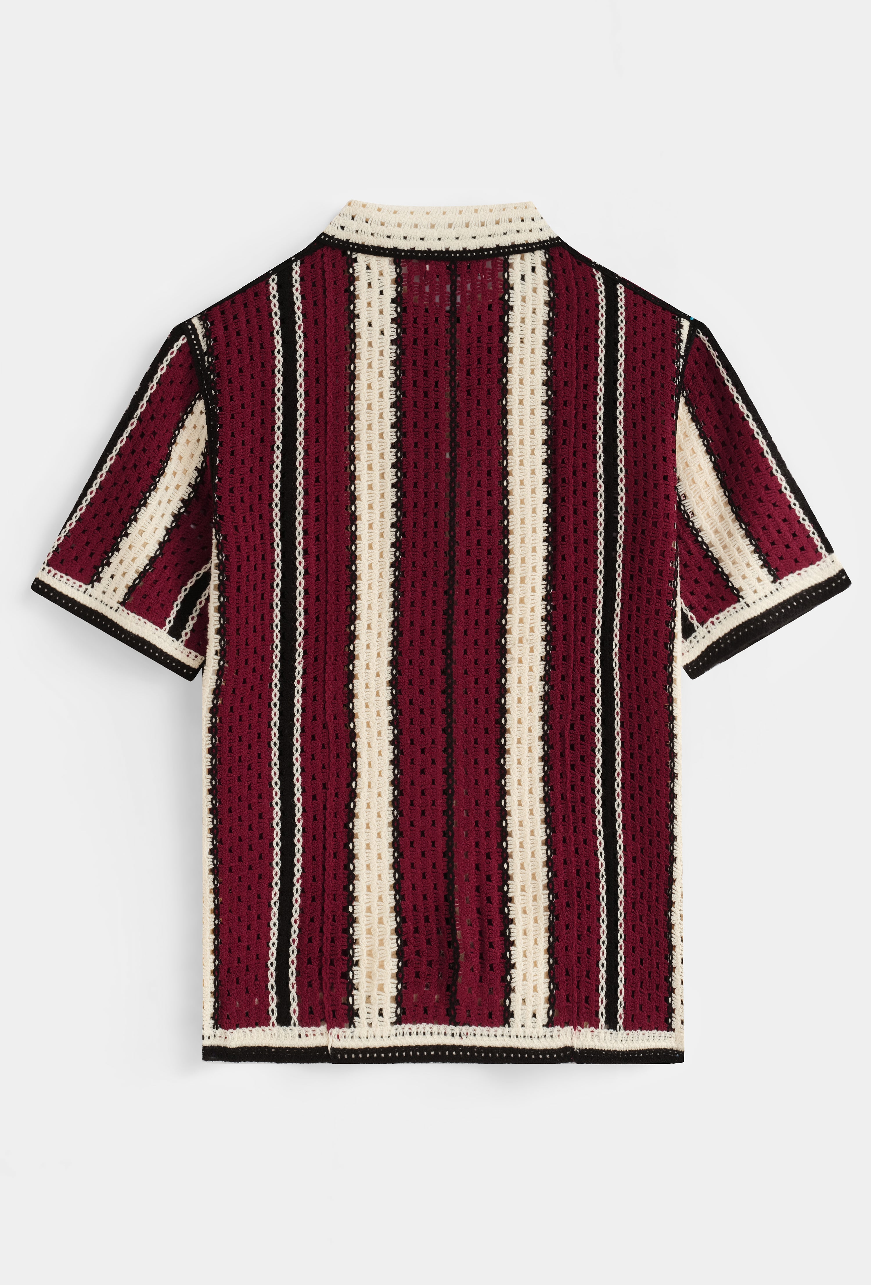 Chemise rayée col polo