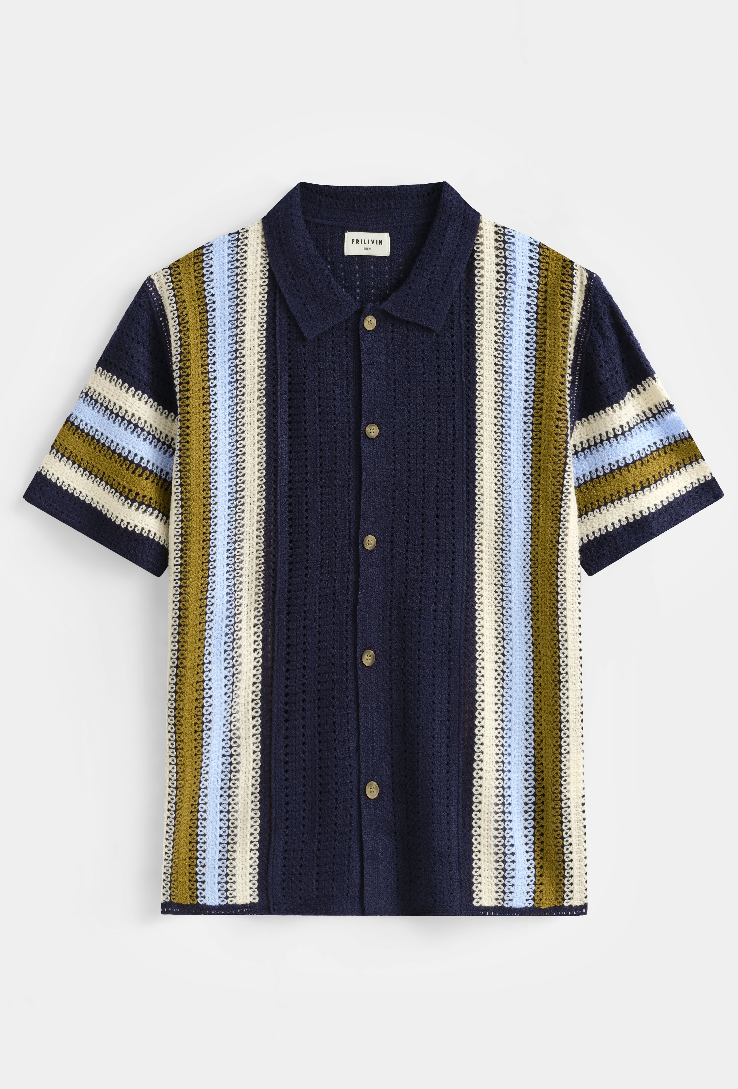 Chemise tricot rayures verticales
