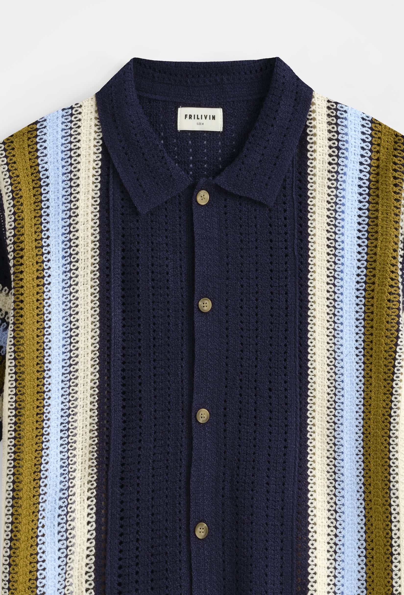 Chemise tricot rayures verticales