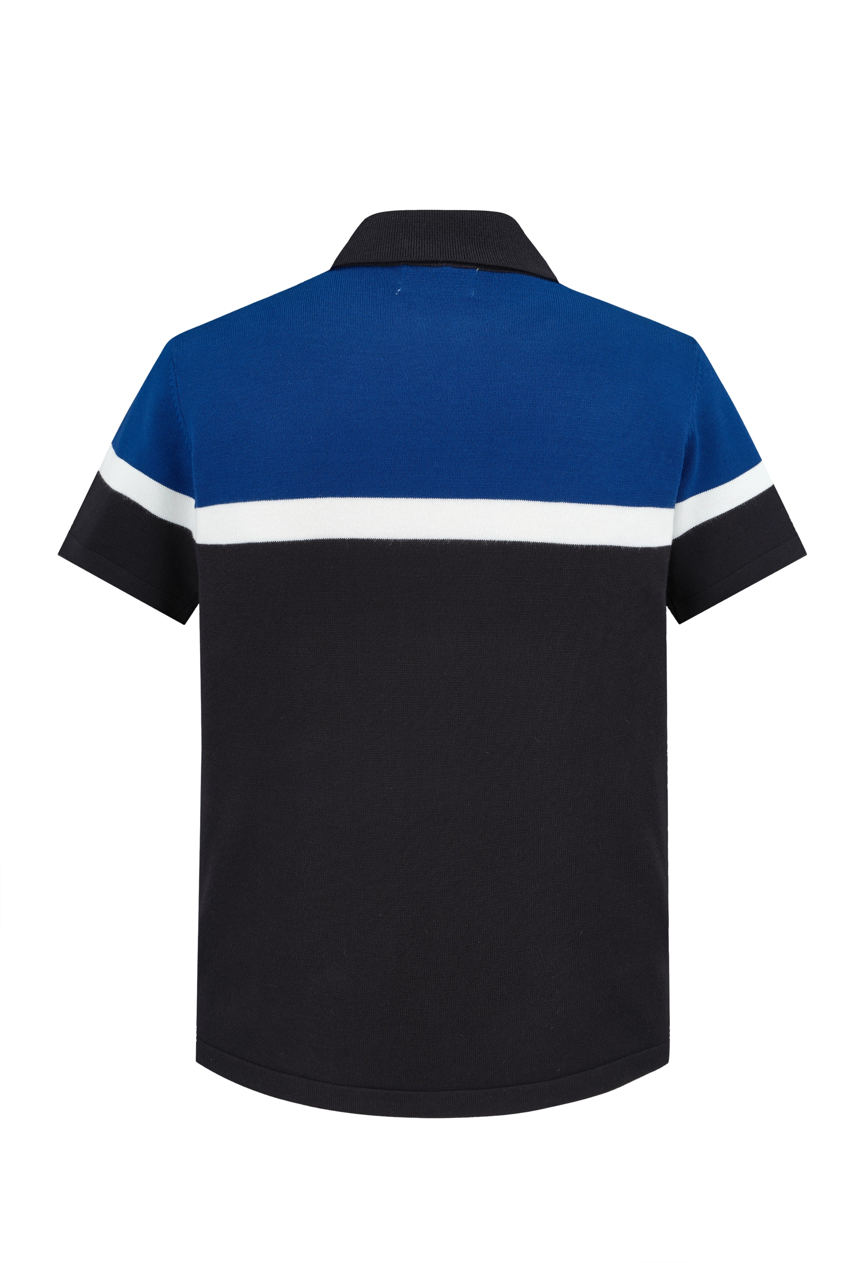 Zipped mesh polo t-shirt