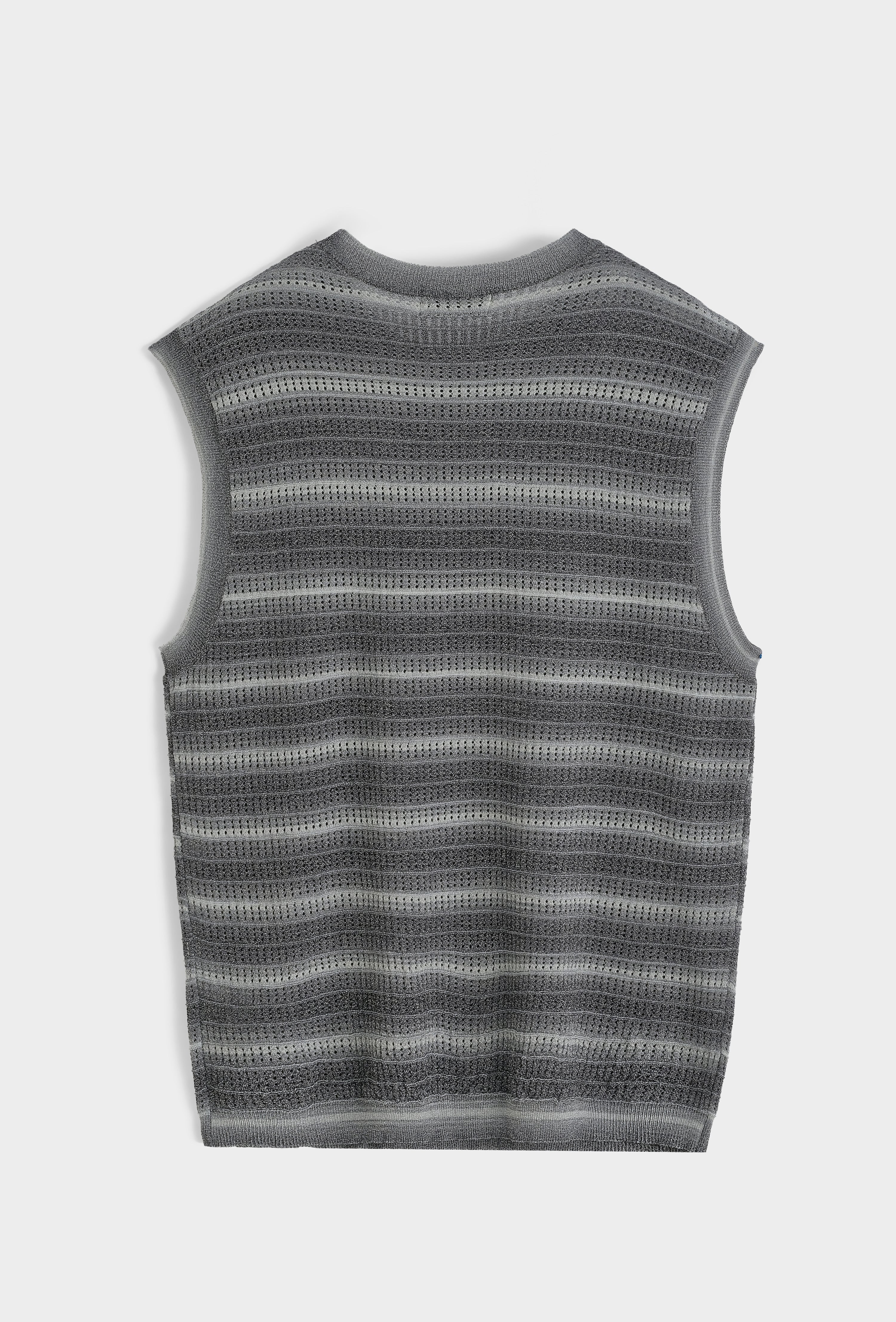 T-shirt débardeur tricot rayé
