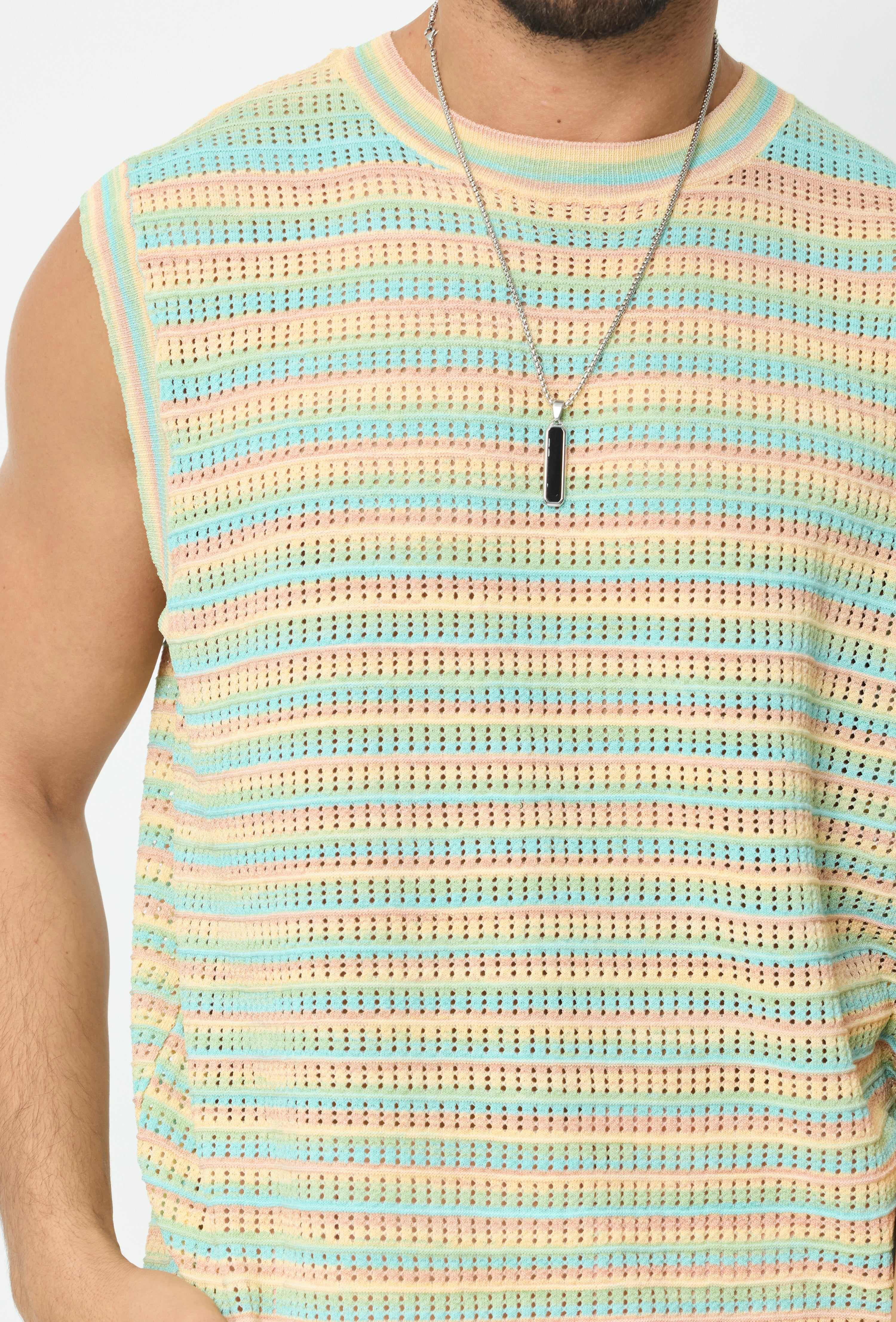 T-shirt débardeur à rayures