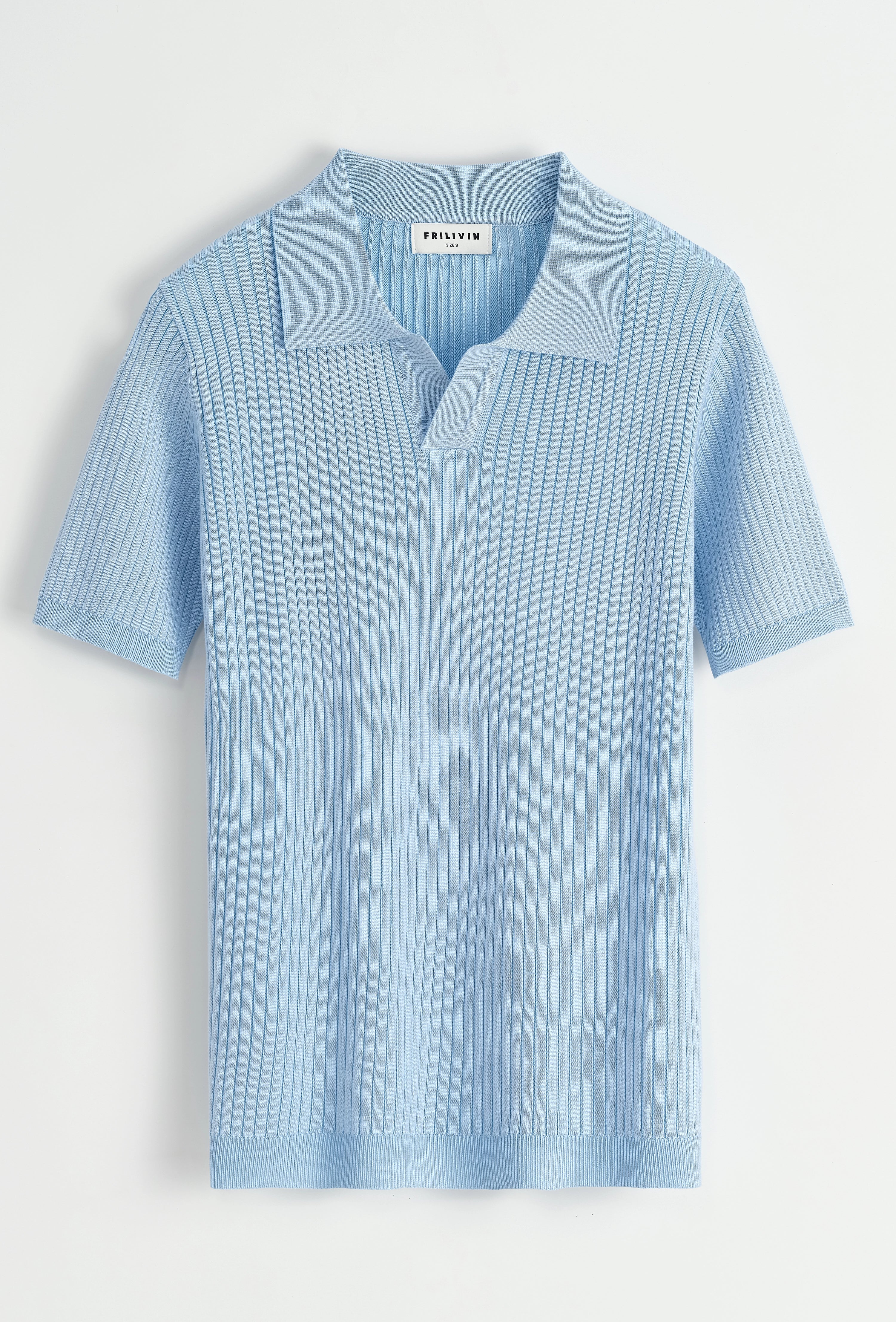 Polo effet rayé uni
