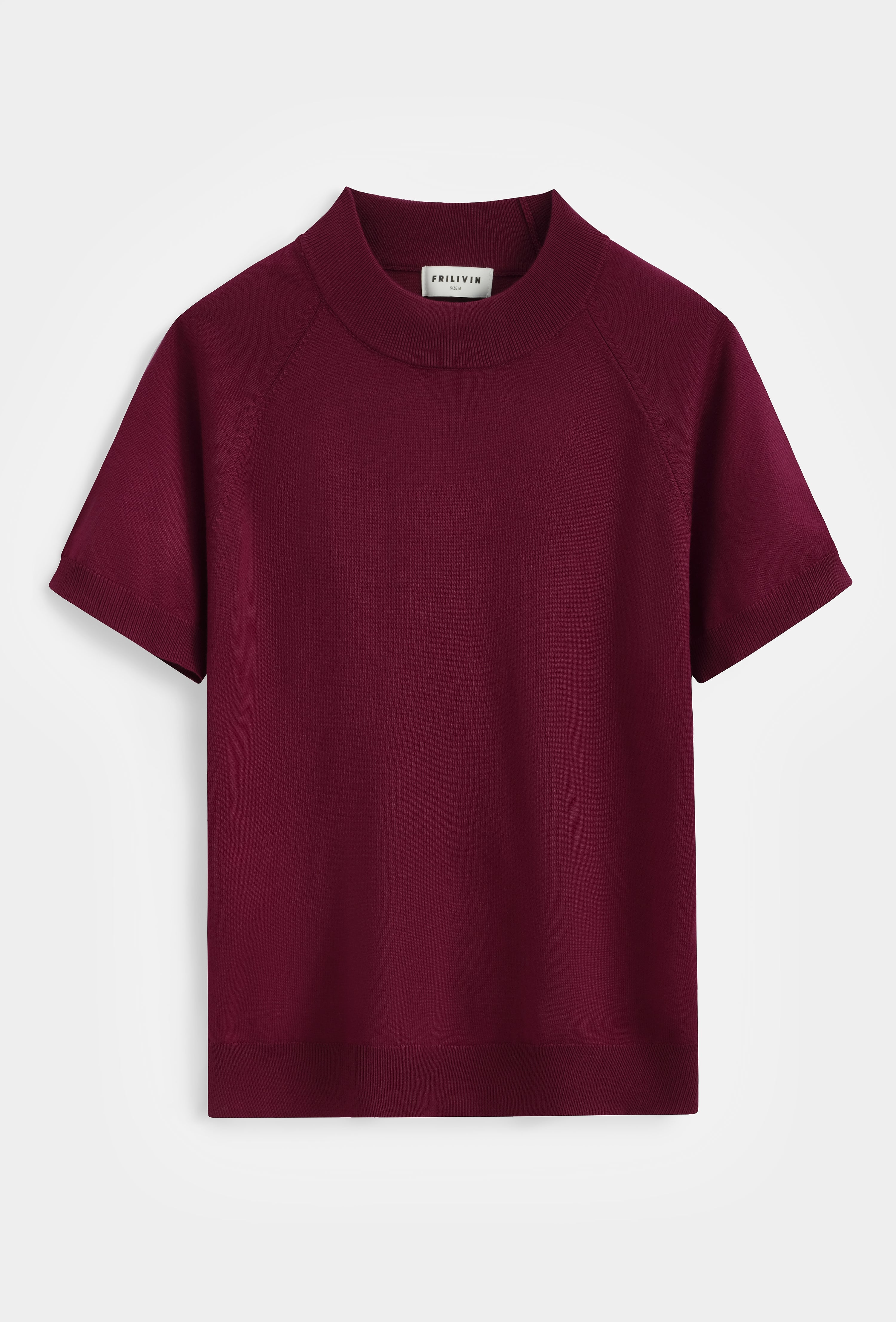 T-shirt col montant tricot