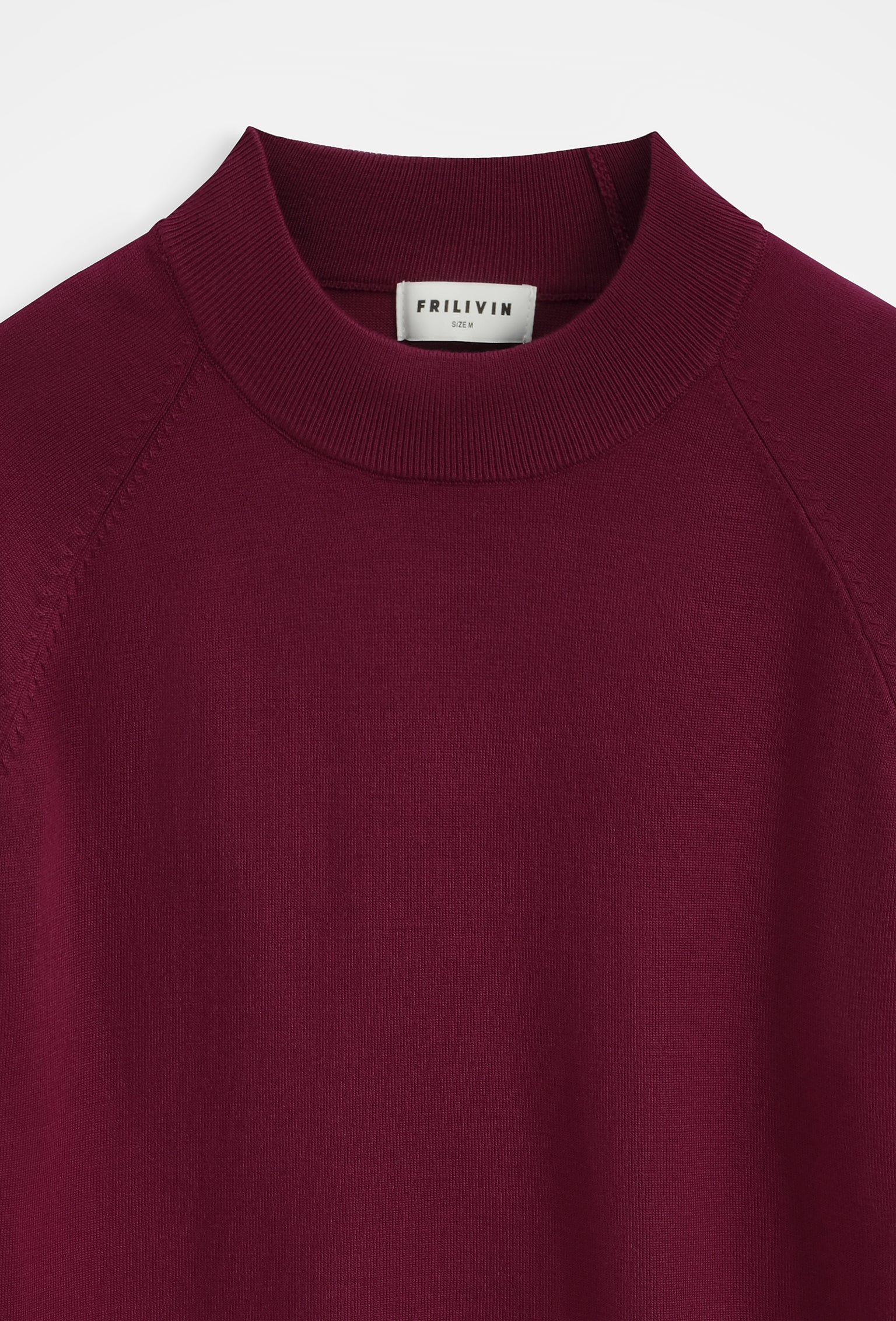 T-shirt col montant tricot