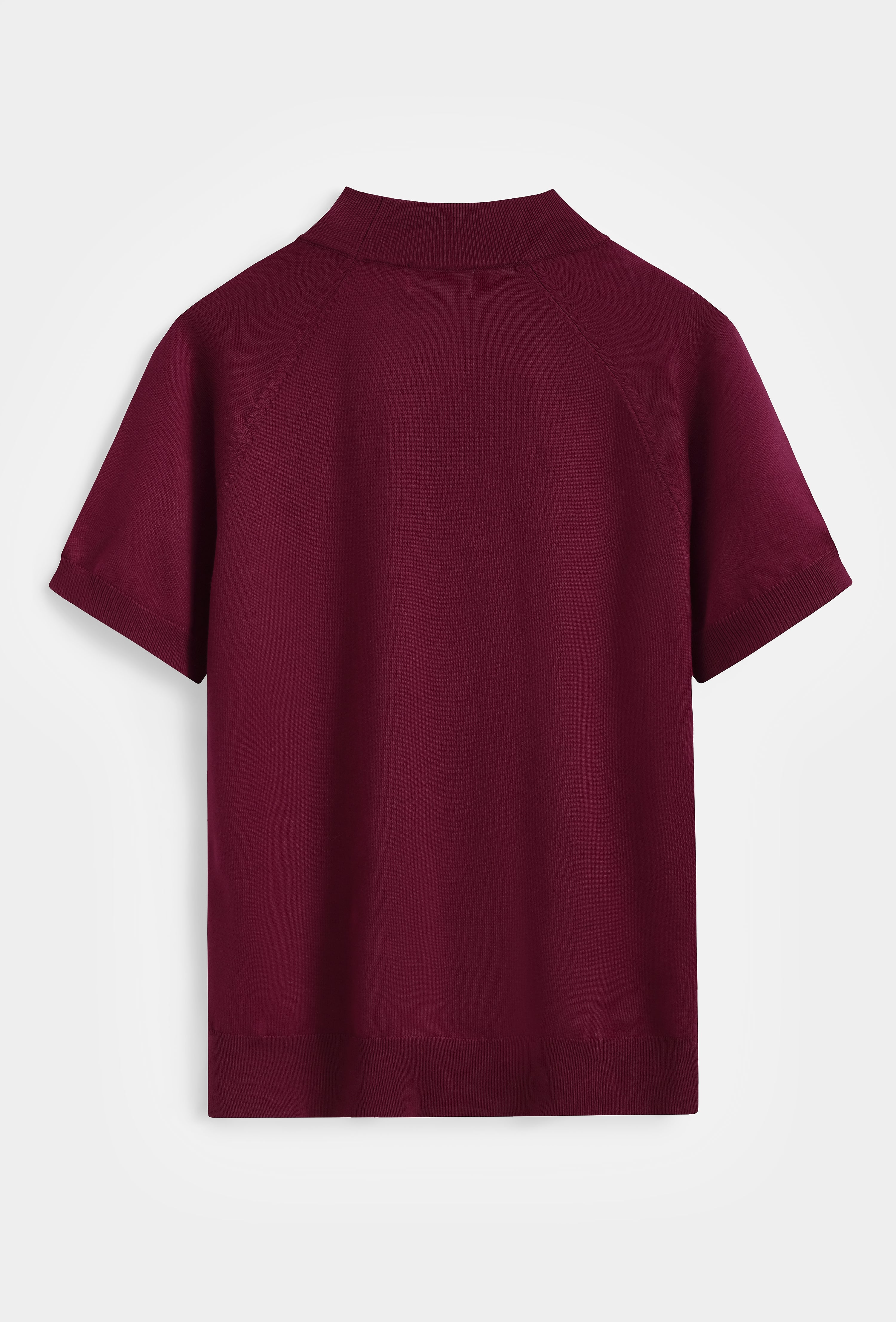T-shirt col montant tricot