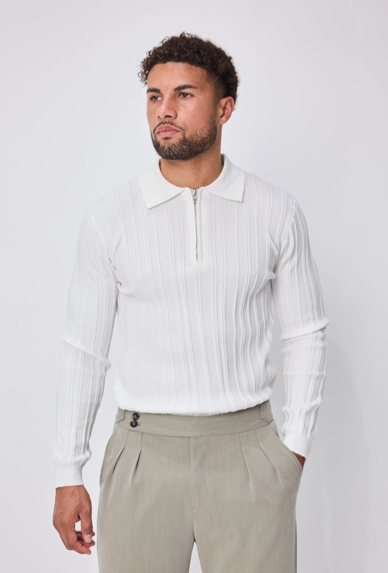 Pull uni manches longues