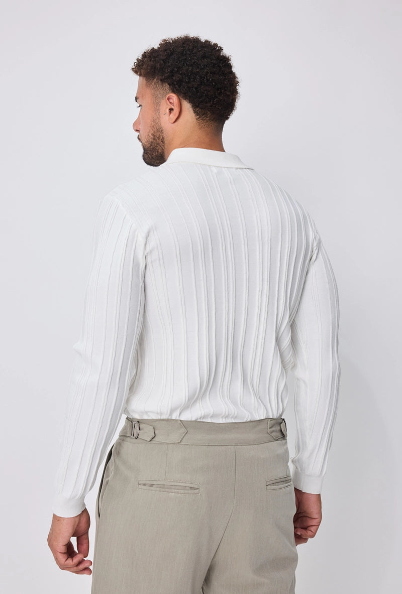 Pull uni manches longues