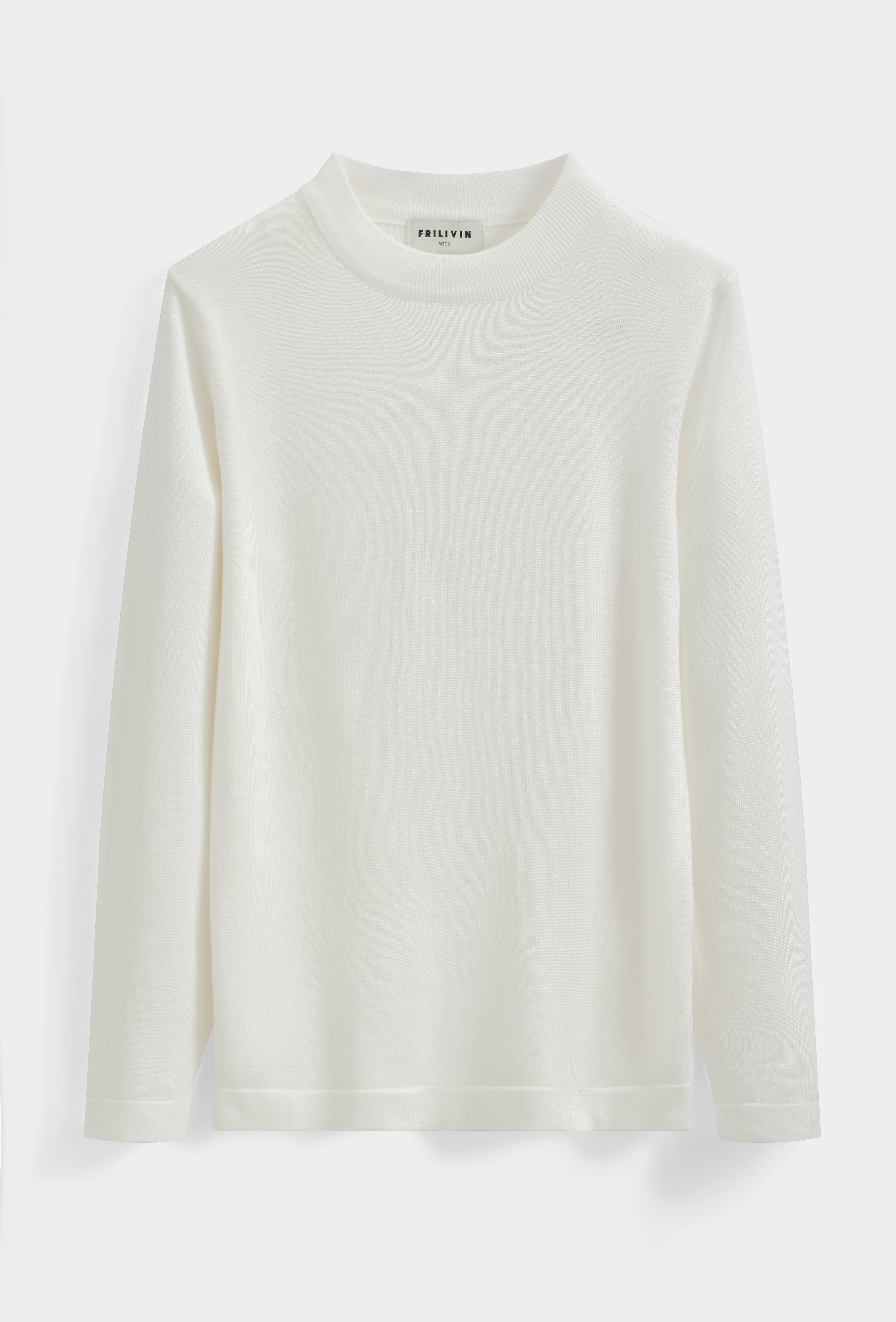 Pull col montant minimaliste