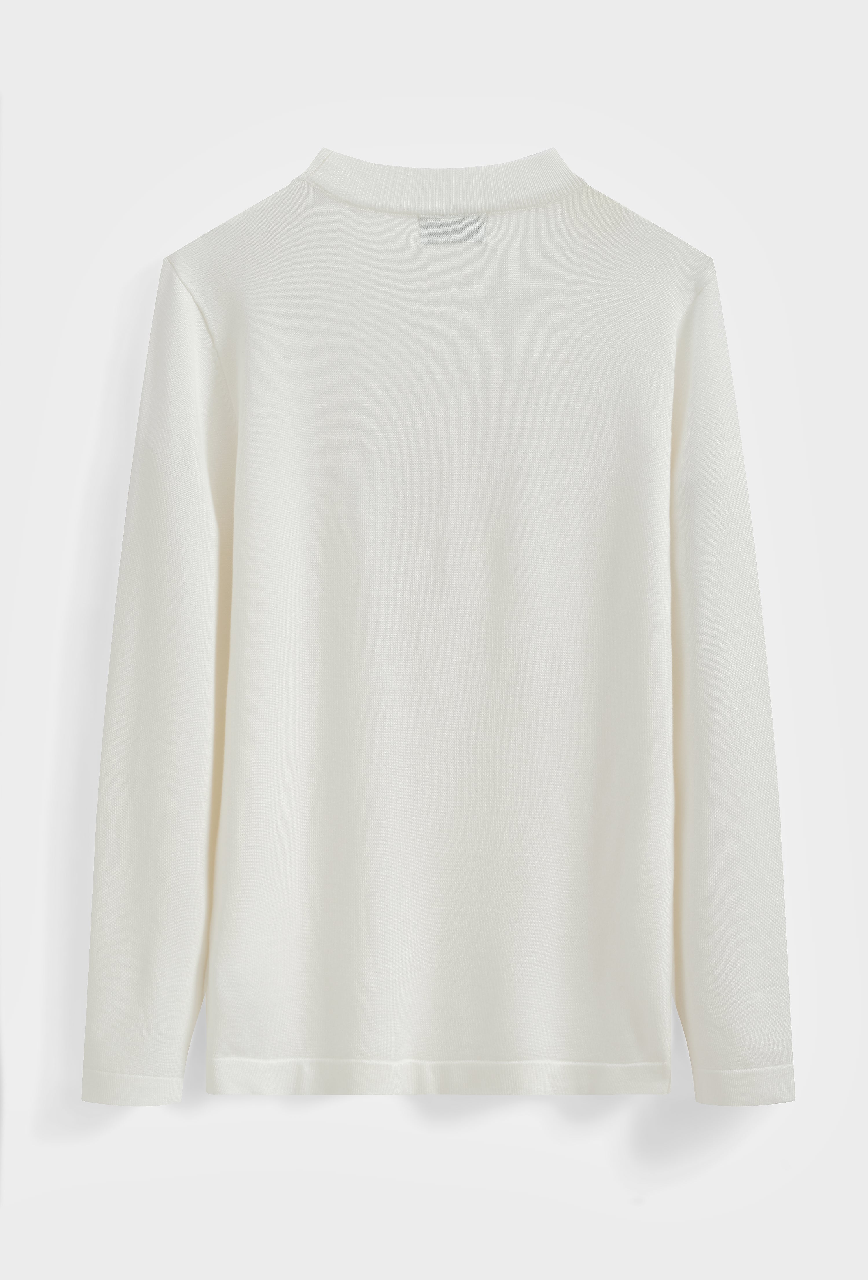 Pull col montant minimaliste