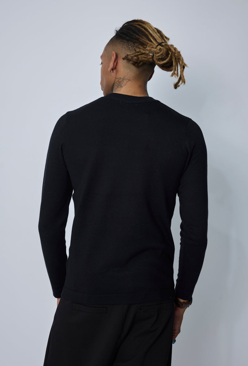 Pull col montant minimaliste