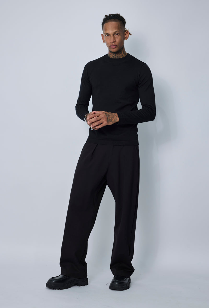 Pull col montant minimaliste
