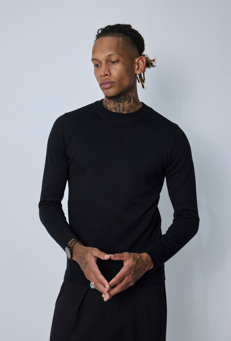 Pull col montant minimaliste