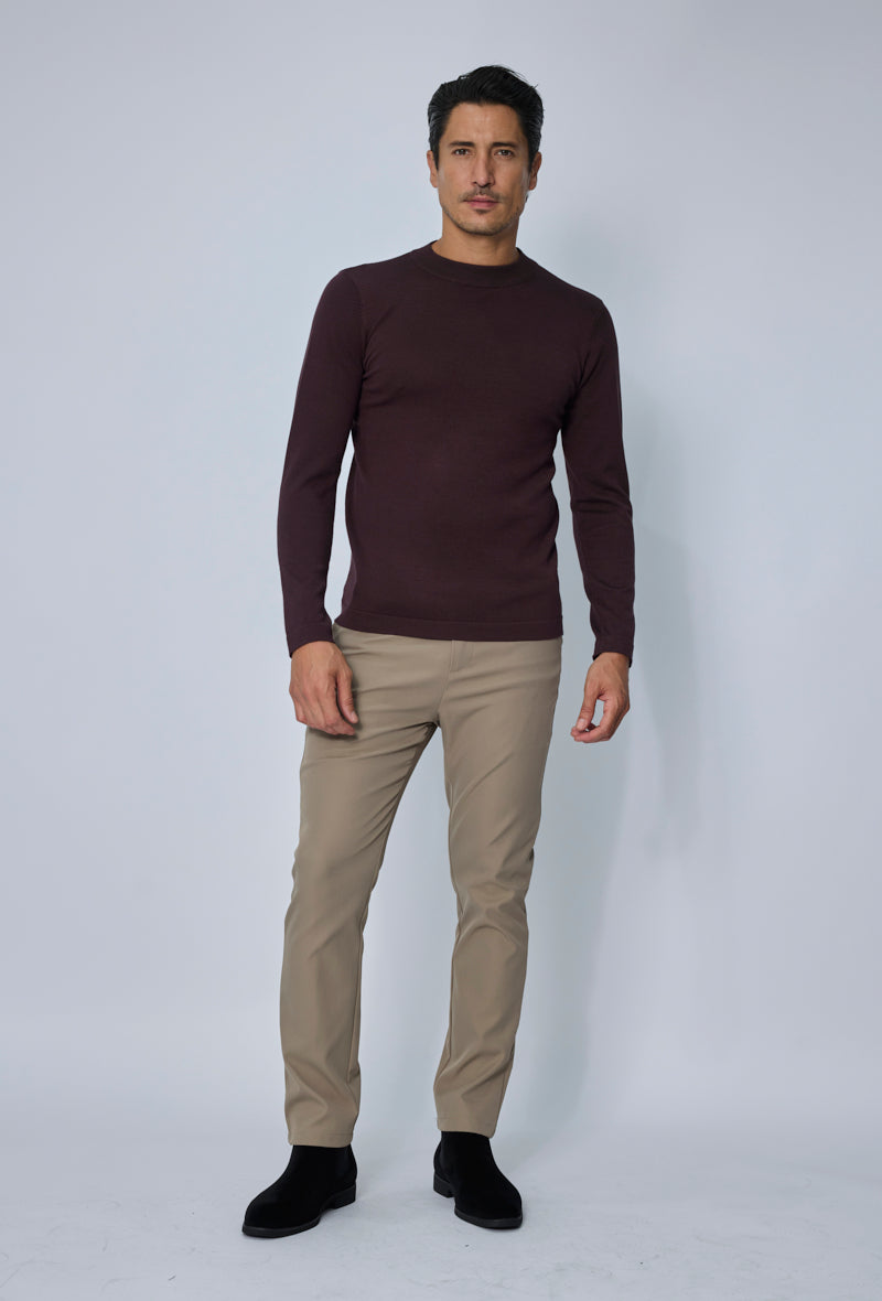 Pull col montant minimaliste