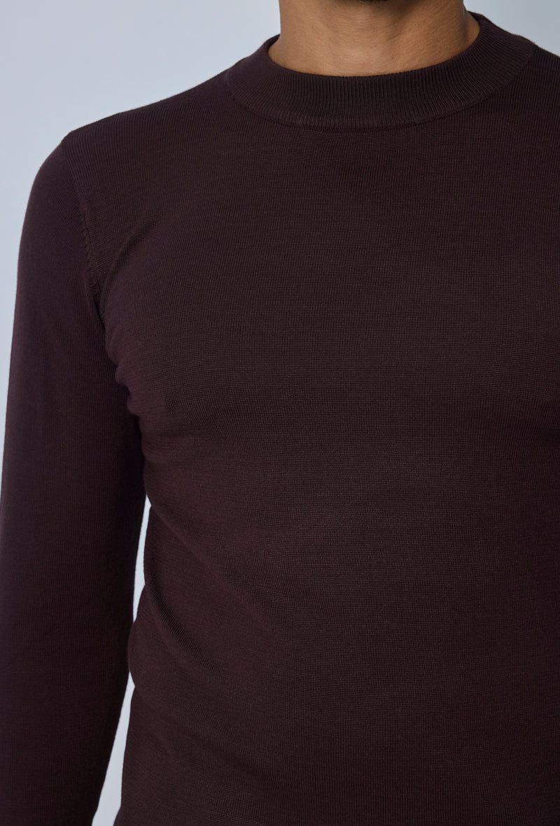Pull col montant minimaliste