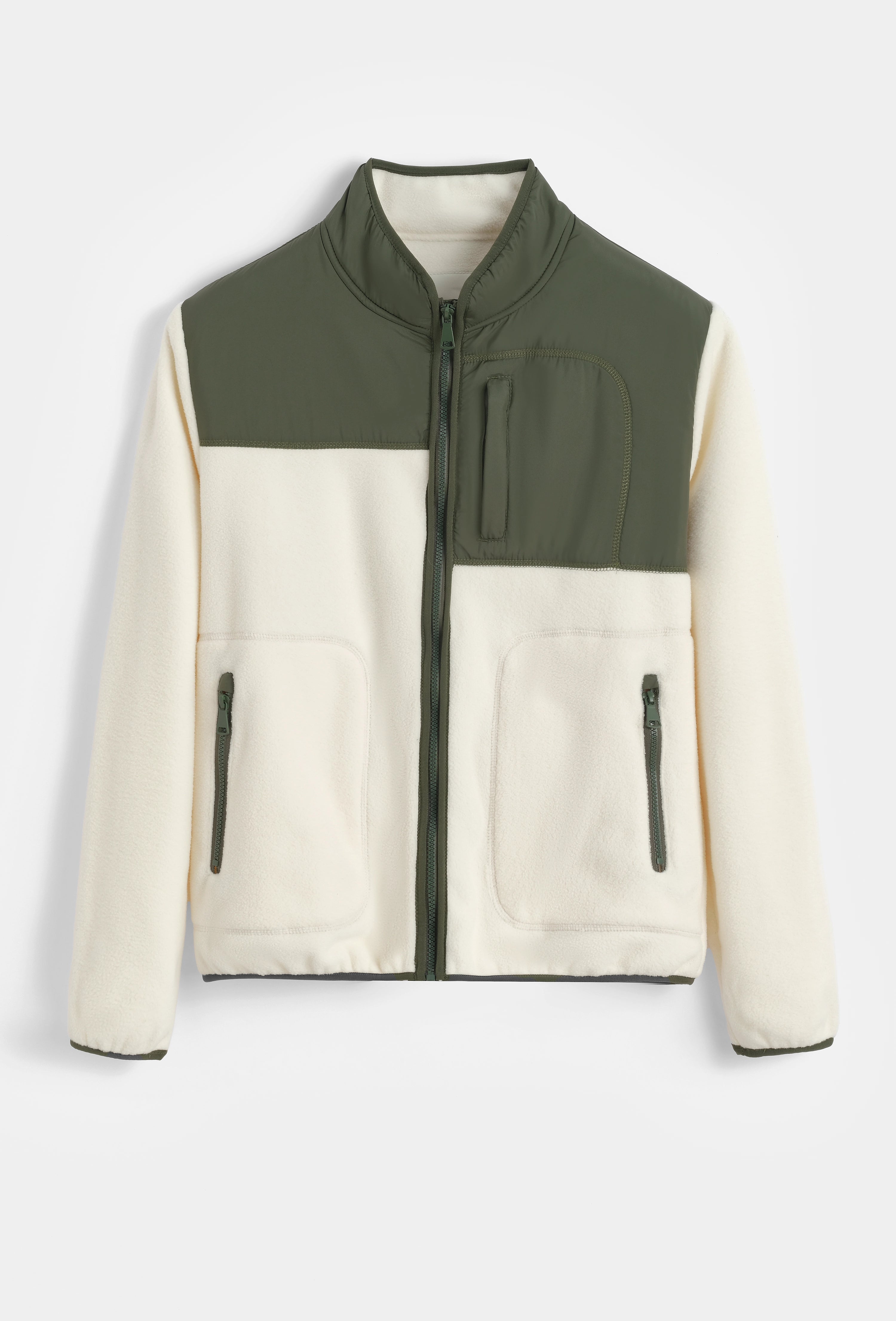 Veste bicolore sans capuche
