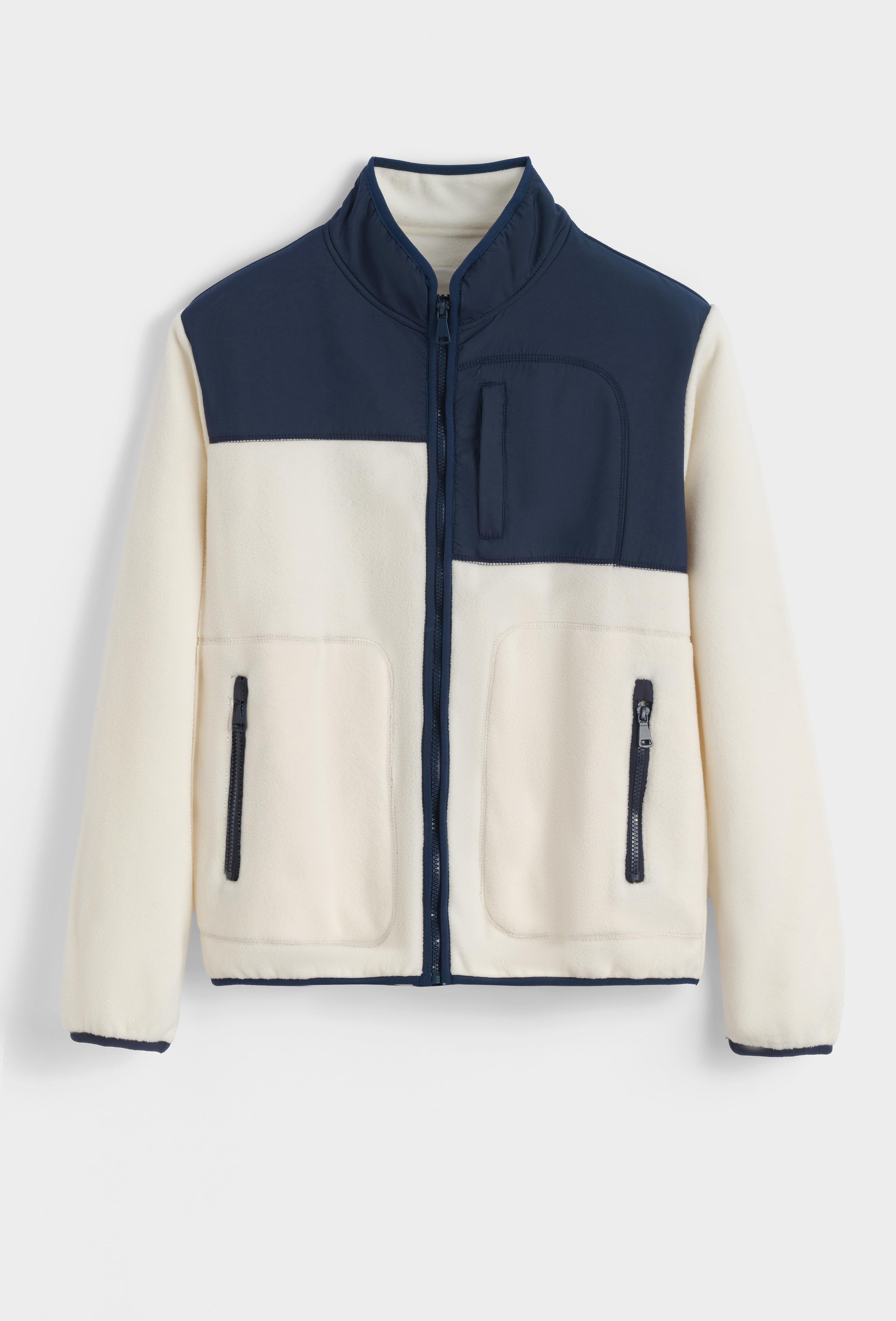 Veste bicolore sans capuche