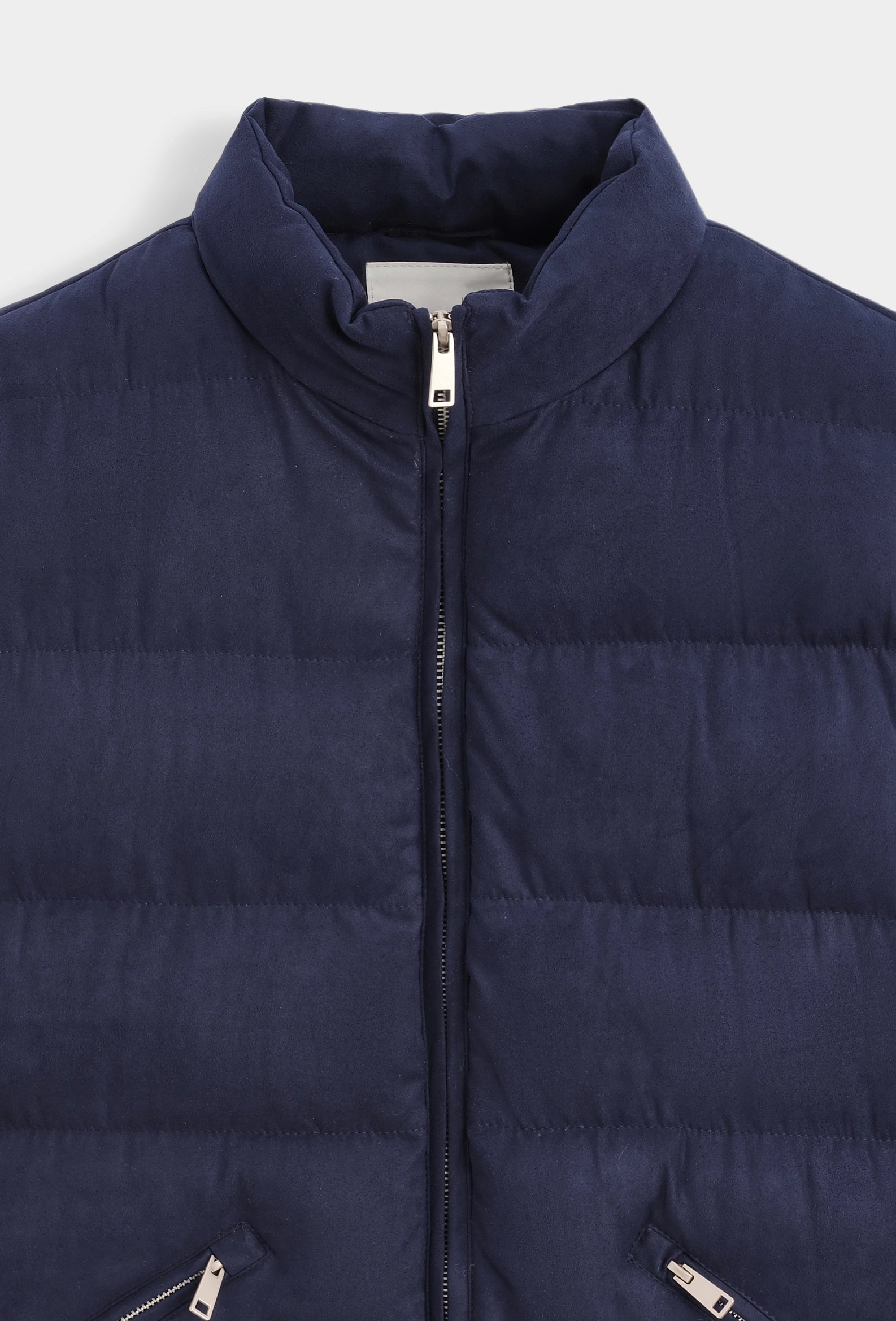 Doudoune sans manches à col montant