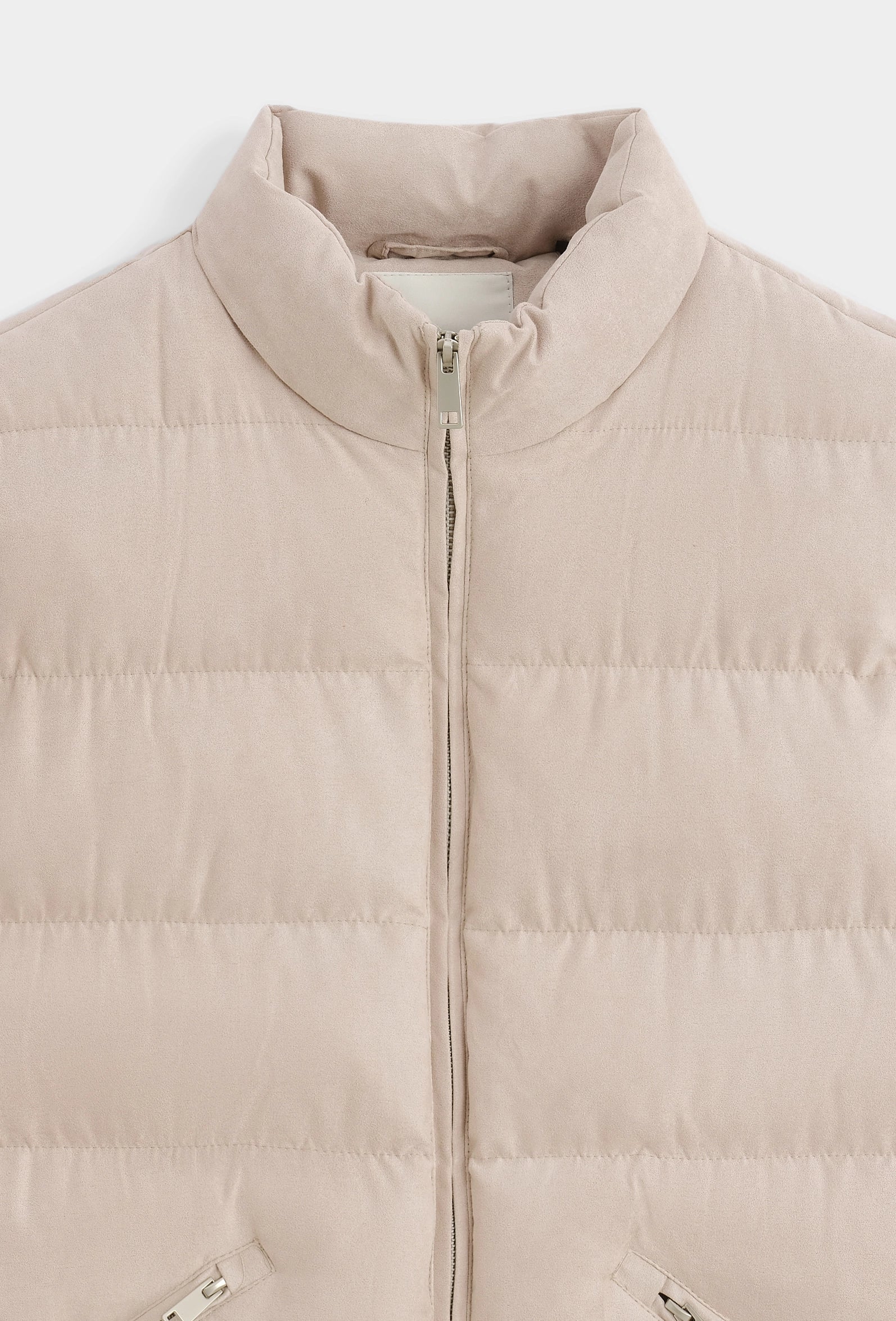 Doudoune sans manches à col montant