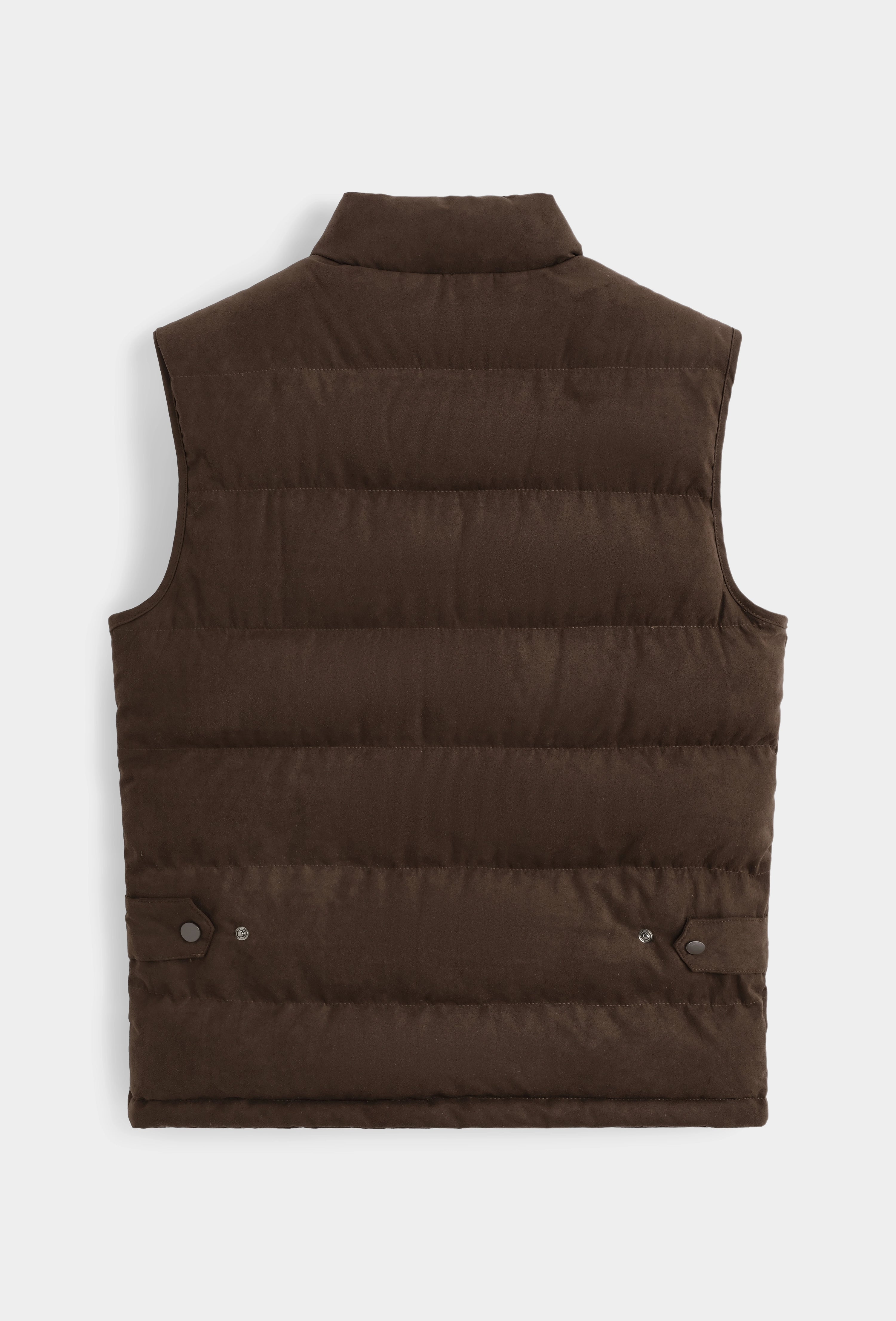 Doudoune sans manches à col montant