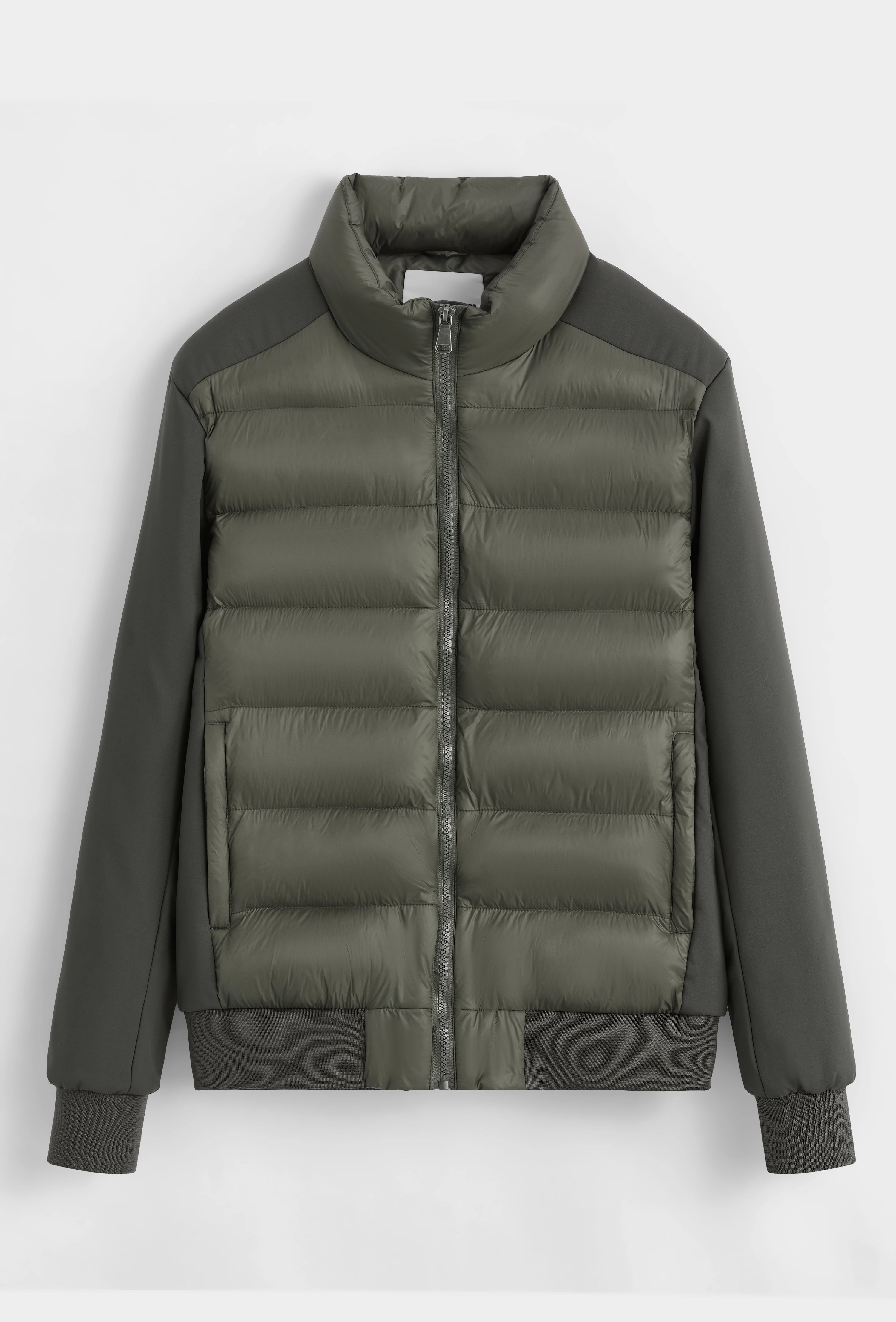 Ensemble veste pantalon uni avec fermeture zippée