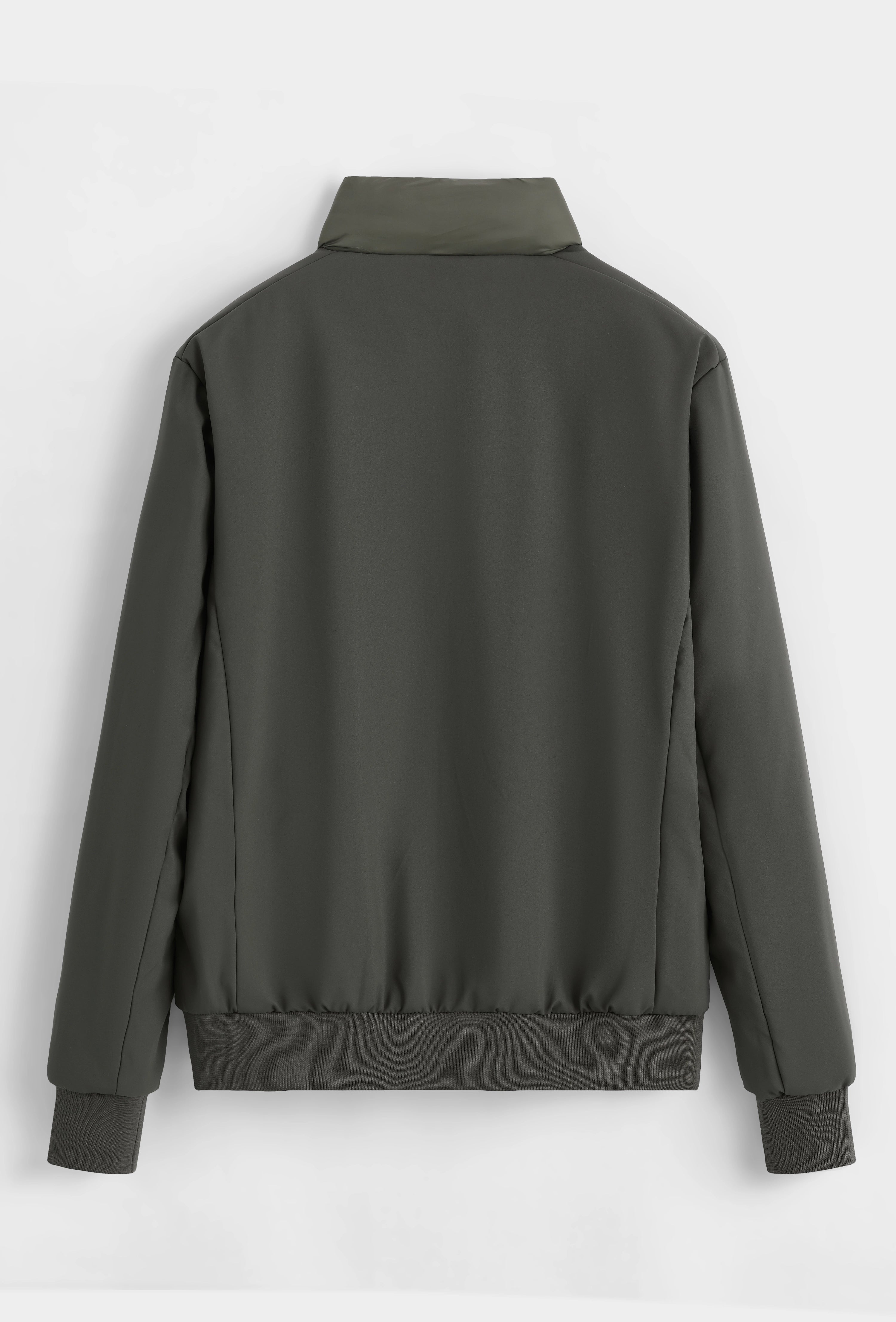 Ensemble veste pantalon uni avec fermeture zippée